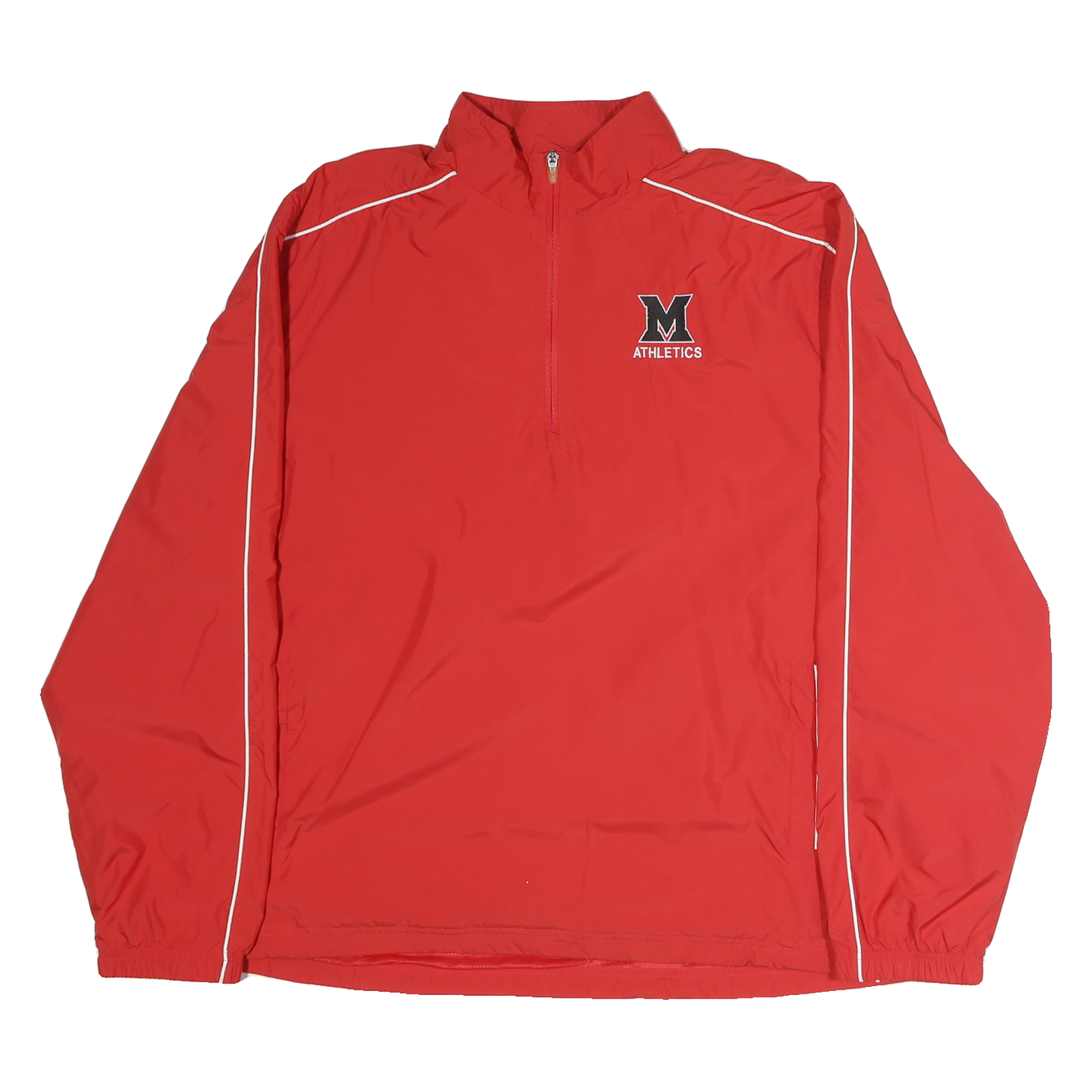 CHAMPION Mens Red Zip Jacket XL Nylon Plain Athletic Sports Track Top Refurbished - N/A refurbished available on Cerqular