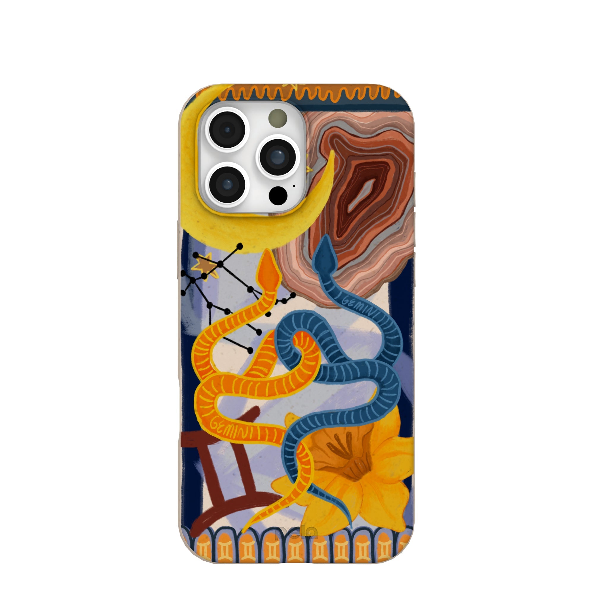 Seashell Gemini Twin iPhone 16 Pro Max Case Refurbished - Pela Case refurbished available on Cerqular