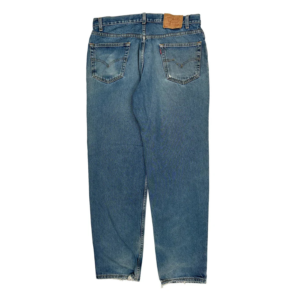 Buy Levis 550 Jeans - 36W 30L Blue Denim Refurbished - $57.61 Levis 550 Jeans - 36W 30L Blue Denim Refurbished - Thrifted (note: this is a term often used to describe second- refurbished available on Cerqular