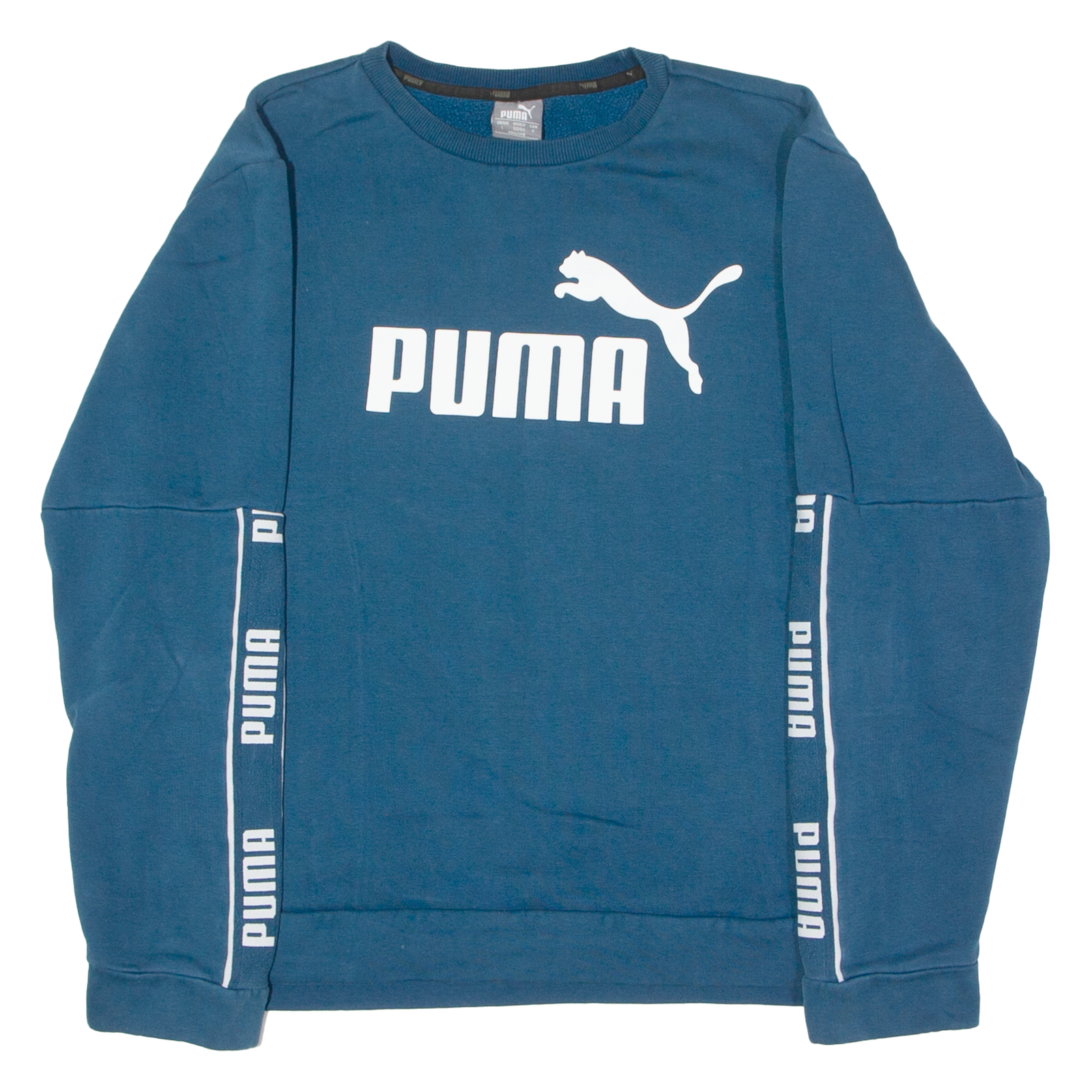 PUMA Womens Sweatshirt Blue Crew Neck L Refurbished - N/A refurbished available on Cerqular
