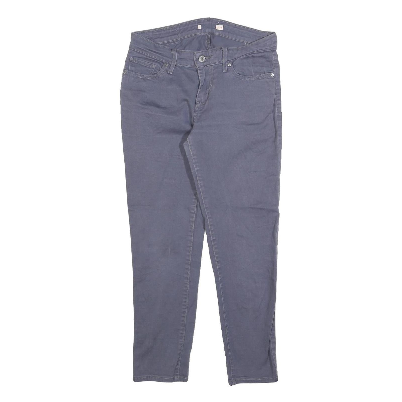 LEVI'S Womens Jeans Blue Slim Skinny Denim W26 L26 Zip Cotton Blend Casual Refurbished - N/A refurbished available on Cerqular