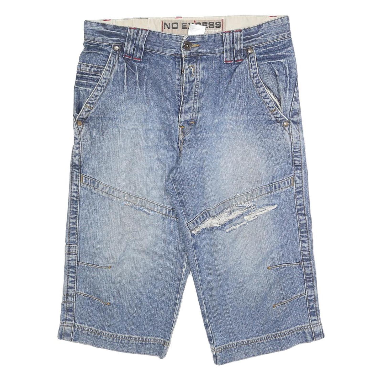 Buy NO EXCESS Womens Denim Blue Casual Cotton Blend XL W36 Distressed Shorts Refurbished - $12.99 NO EXCESS Womens Denim Blue Casual Cotton Blend XL W36 Distressed Shorts Refurbished - N/A refurbished available on Cerqular