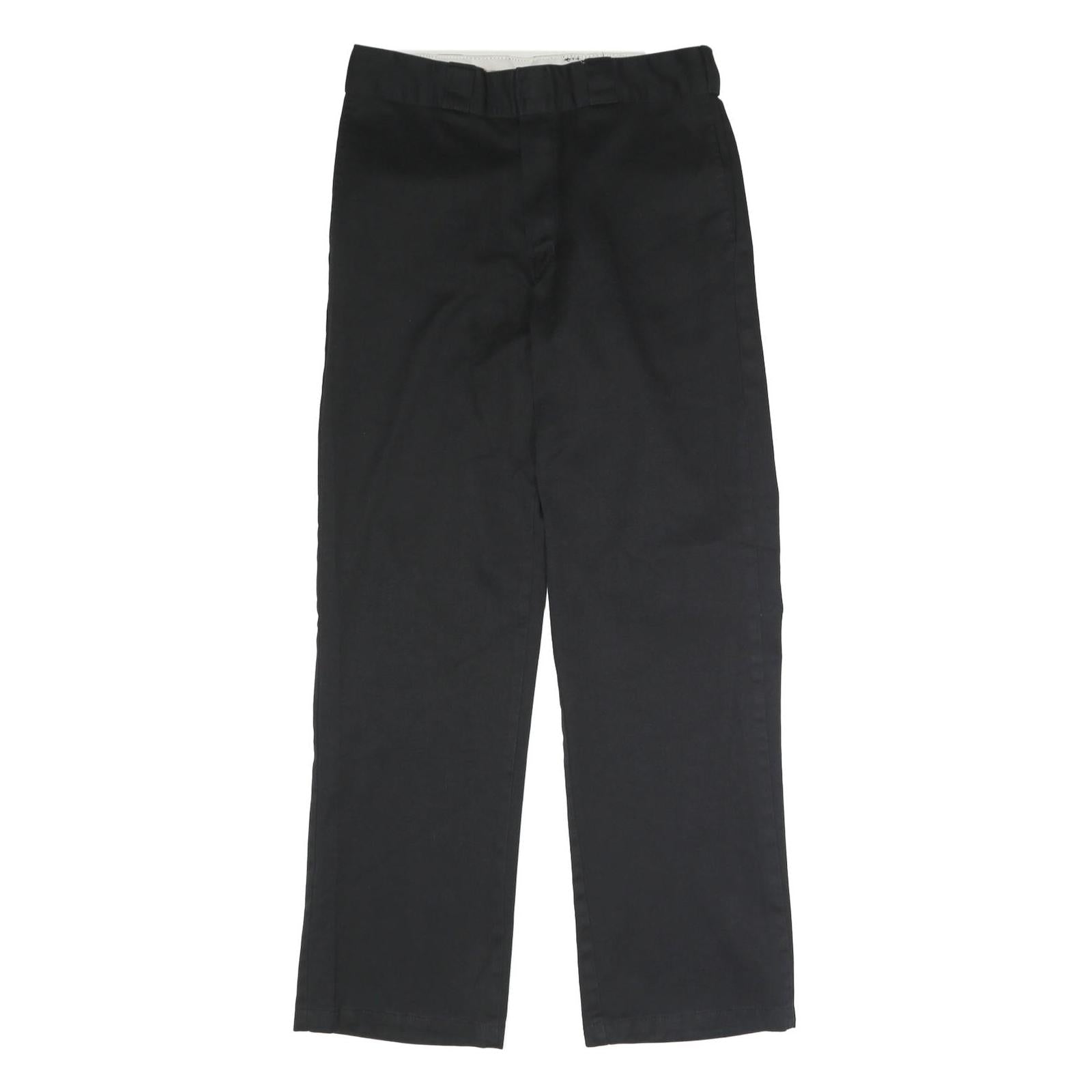 DICKIES Mens Polyester Blend Black Classic Straight Trousers W32 L32 Workwear Refurbished - N/A refurbished available on Cerqular