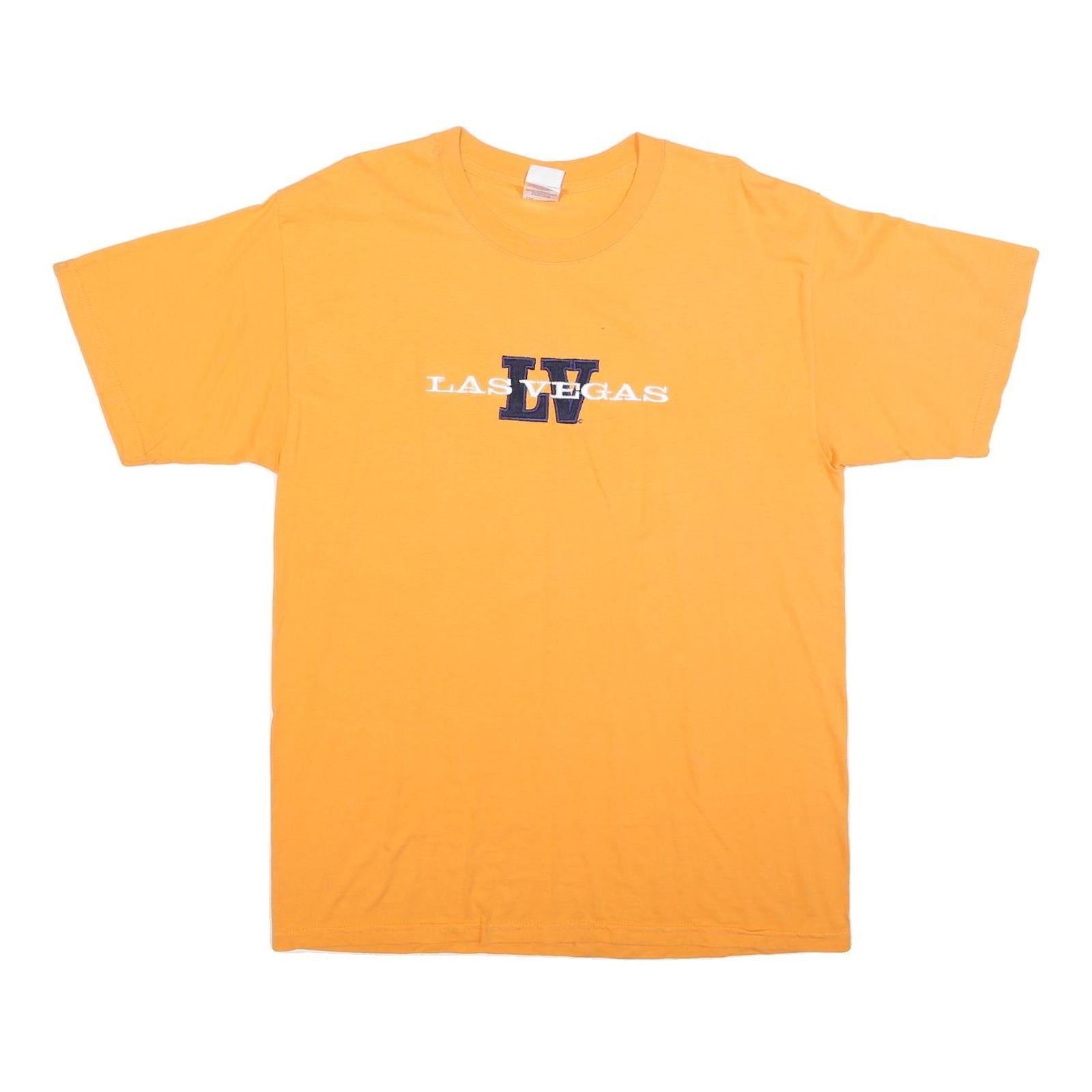 Buy GILDAN Mens Orange Las Vegas T-Shirt L Short Sleeve Crew Neck Cotton Blend Refurbished - $12.99 GILDAN Mens Orange Las Vegas T-Shirt L Short Sleeve Crew Neck Cotton Blend Refurbished - N/A refurbished available on Cerqular