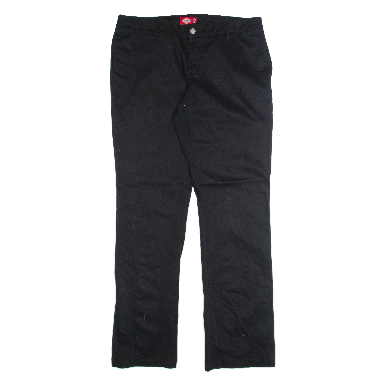 DICKIES Chino Womens Trousers Black Regular Straight W34 L32 Refurbished - N/A refurbished available on Cerqular