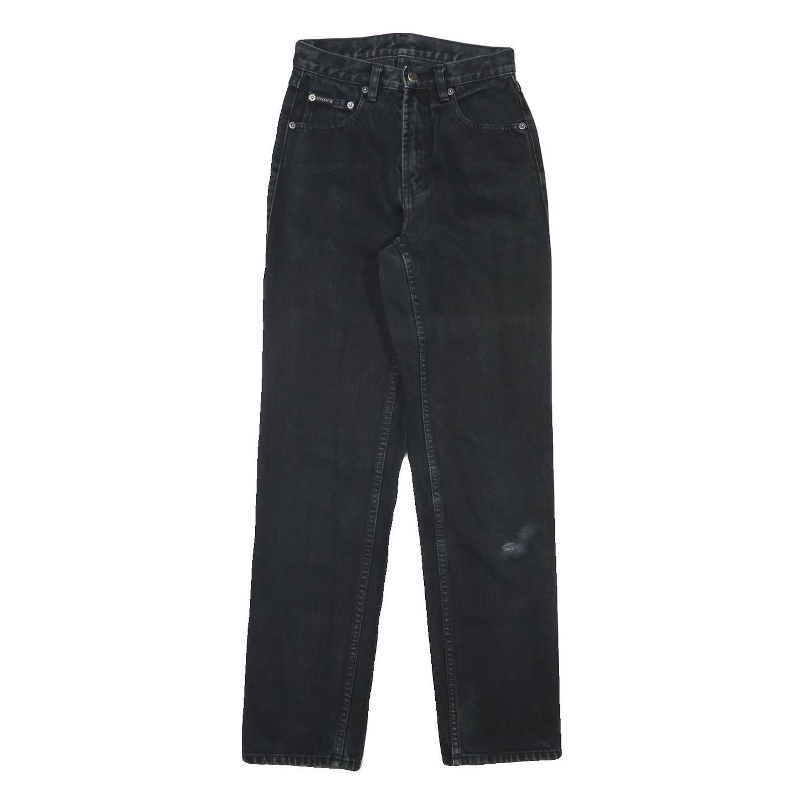 TEDDYS Womens Regular Fit Black Denim Jeans W24 L30 Zip Closure Casual Refurbished - N/A refurbished available on Cerqular