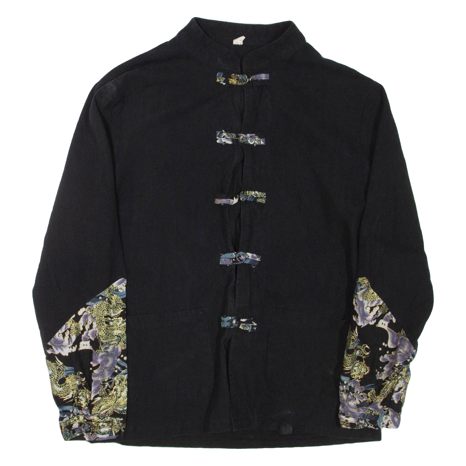 Womens Printed Top Black High Neck Long Sleeve L Refurbished - N/A refurbished available on Cerqular
