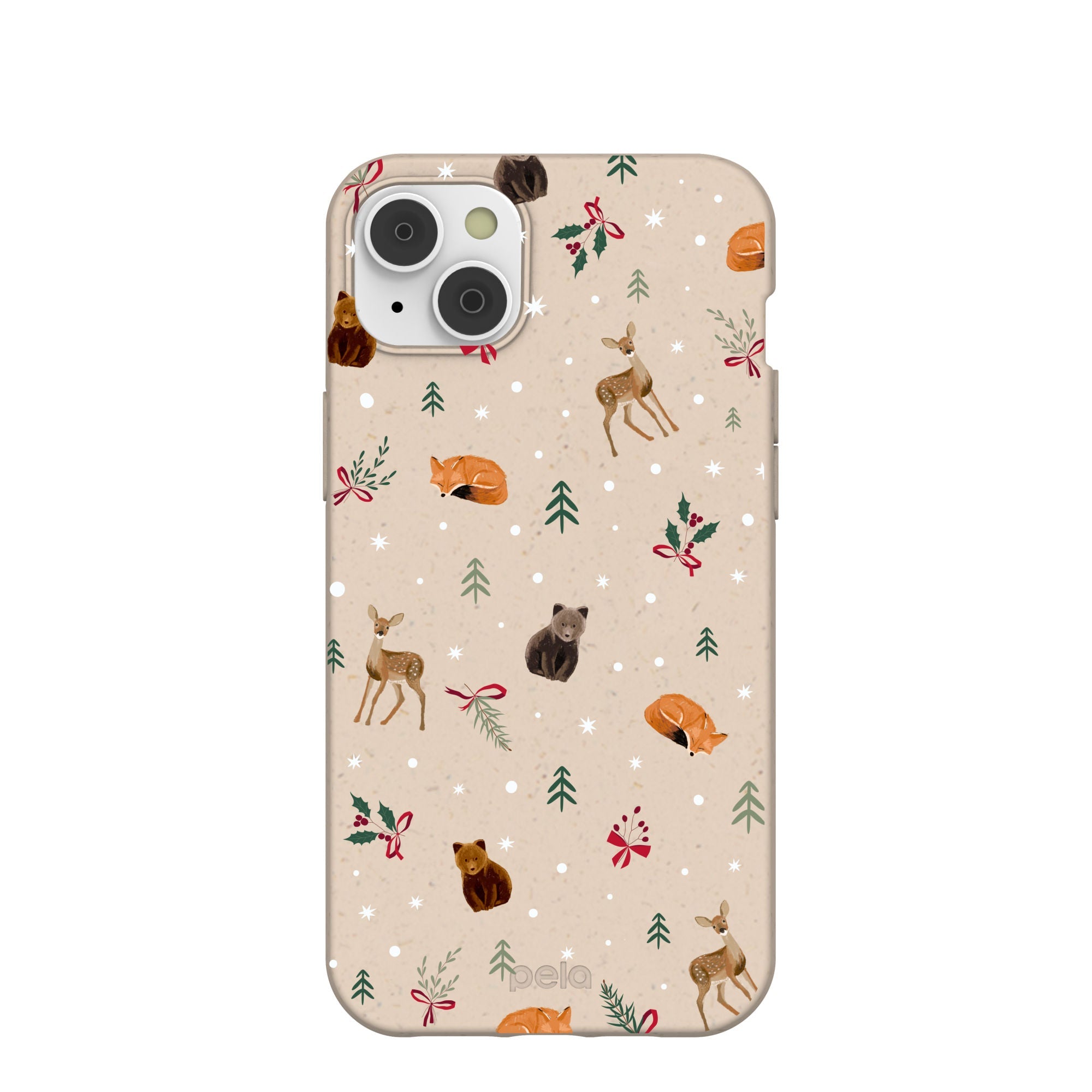 Seashell Winter Woodland iPhone 14 Plus Case Refurbished - Pela Case refurbished available on Cerqular