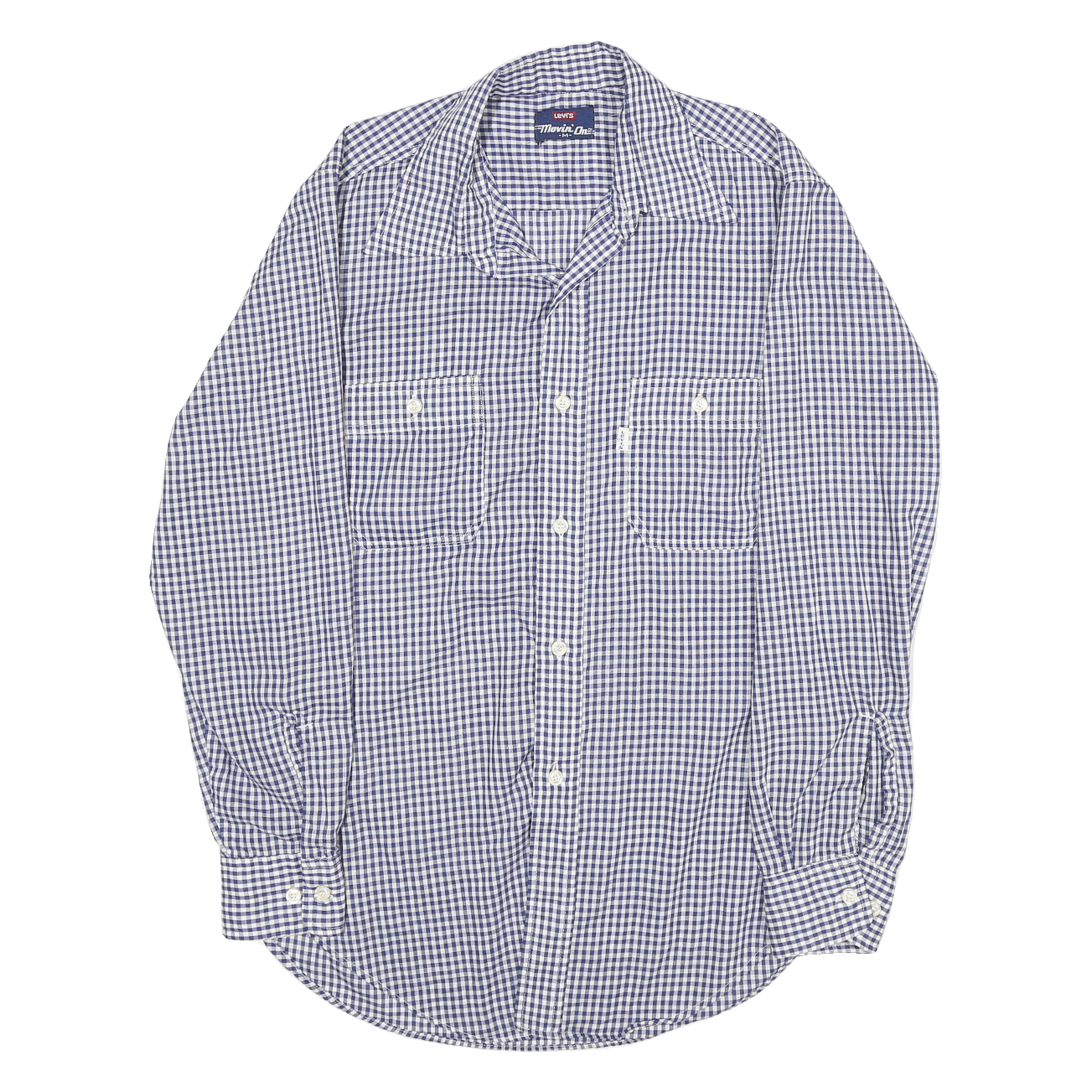 Buy LEVI'S Mens Blue Check Shirt M Cotton Blend Classic Fit Button Pocket Refurbished - $25.99 LEVI'S Mens Blue Check Shirt M Cotton Blend Classic Fit Button Pocket Refurbished - N/A refurbished available on Cerqular