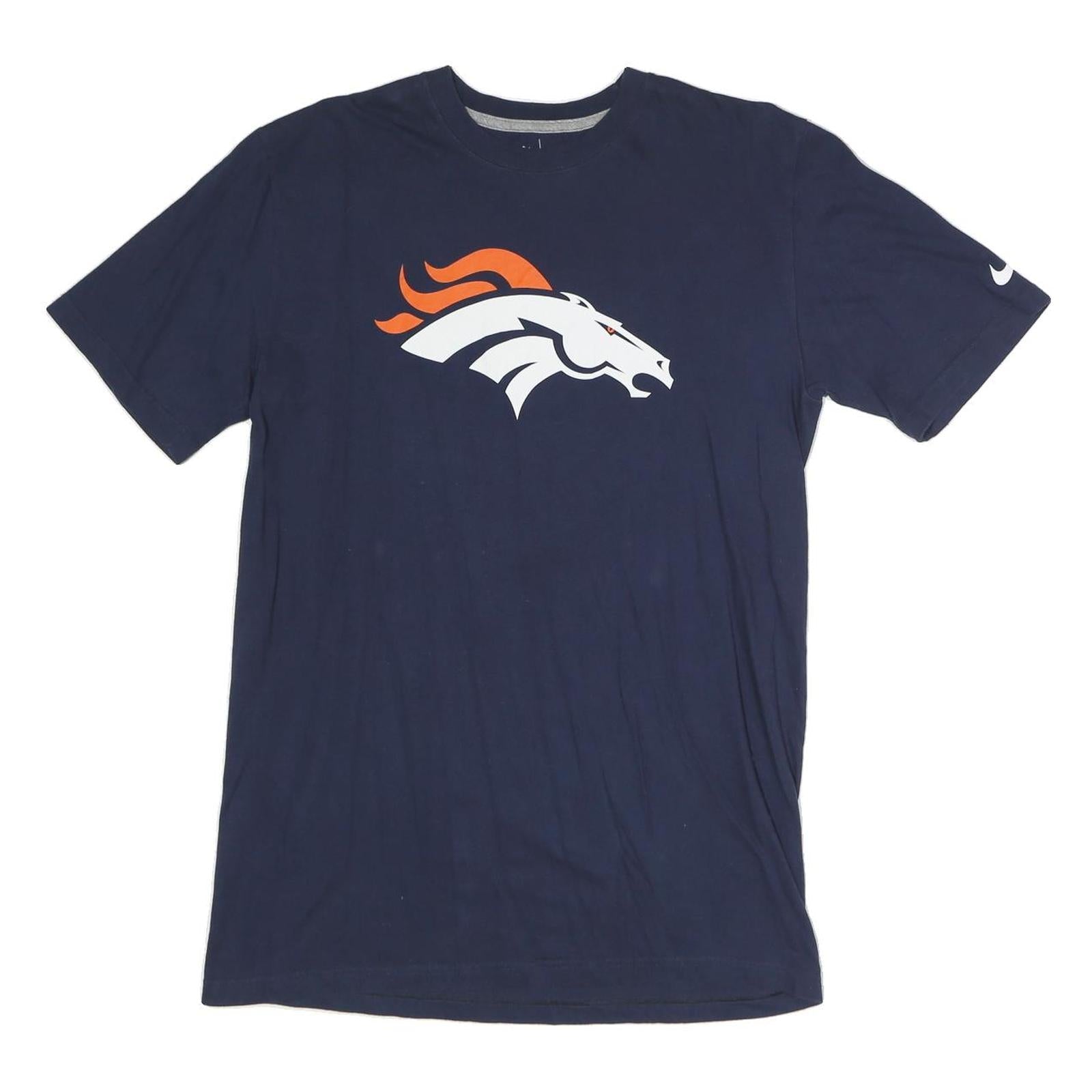 Buy NIKE Mens Blue Denver Broncos Graphic T-Shirt M Short Sleeve Crew Neck Sports Refurbished - $19.49 NIKE Mens Blue Denver Broncos Graphic T-Shirt M Short Sleeve Crew Neck Sports Refurbished - N/A refurbished available on Cerqular