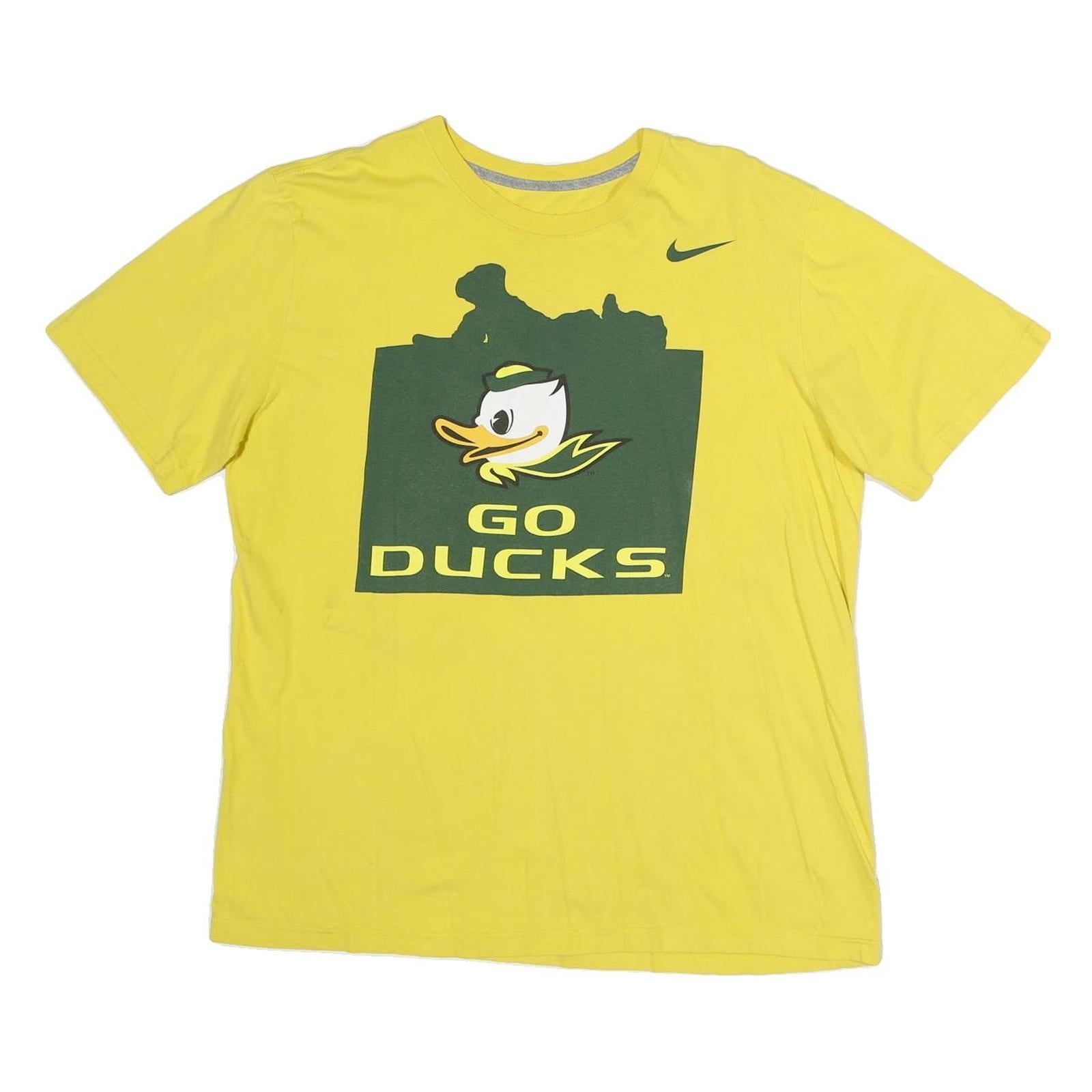 Buy NIKE Mens Yellow Go Ducks Graphic T-Shirt L Short Sleeve Crew Neck Sports Refurbished - $19.49 NIKE Mens Yellow Go Ducks Graphic T-Shirt L Short Sleeve Crew Neck Sports Refurbished - N/A refurbished available on Cerqular