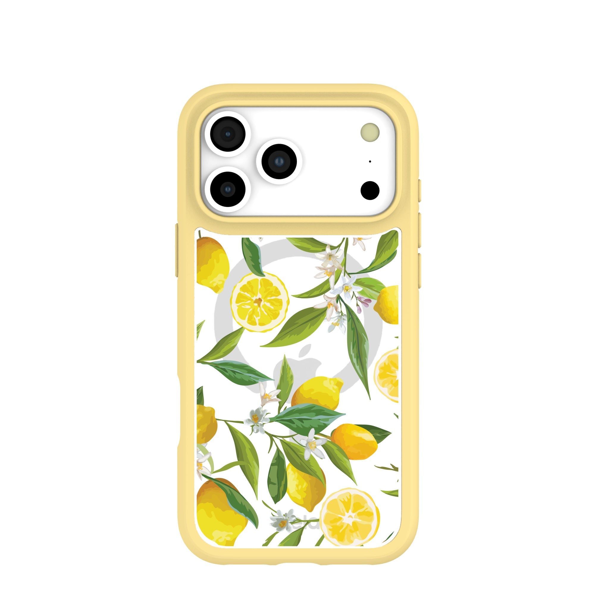 Clear Lemon Bloom iPhone 17 Pro Max Case With Sunbeam Ridge (MagSafe included) Refurbished - Pela Case refurbished available on Cerqular