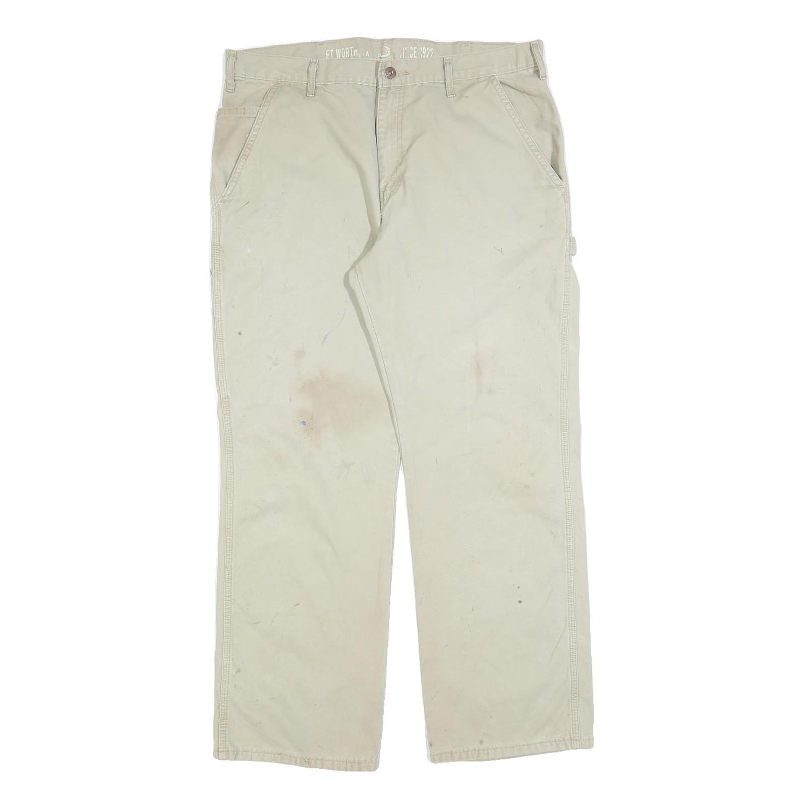 Buy DICKIES Mens Cotton Blend Beige Relaxed Straight Trousers W34 L30 Workwear Zip Refurbished - $31.19 DICKIES Mens Cotton Blend Beige Relaxed Straight Trousers W34 L30 Workwear Zip Refurbished - N/A refurbished available on Cerqular