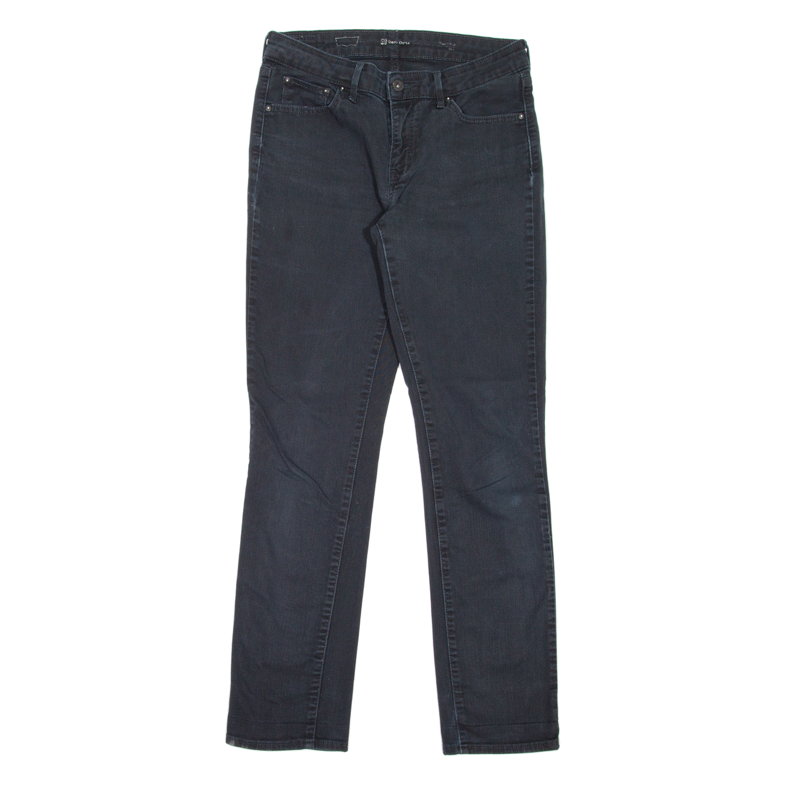 LEVI'S Womens Jeans Black Slim Straight W29 L32 Refurbished - N/A refurbished available on Cerqular