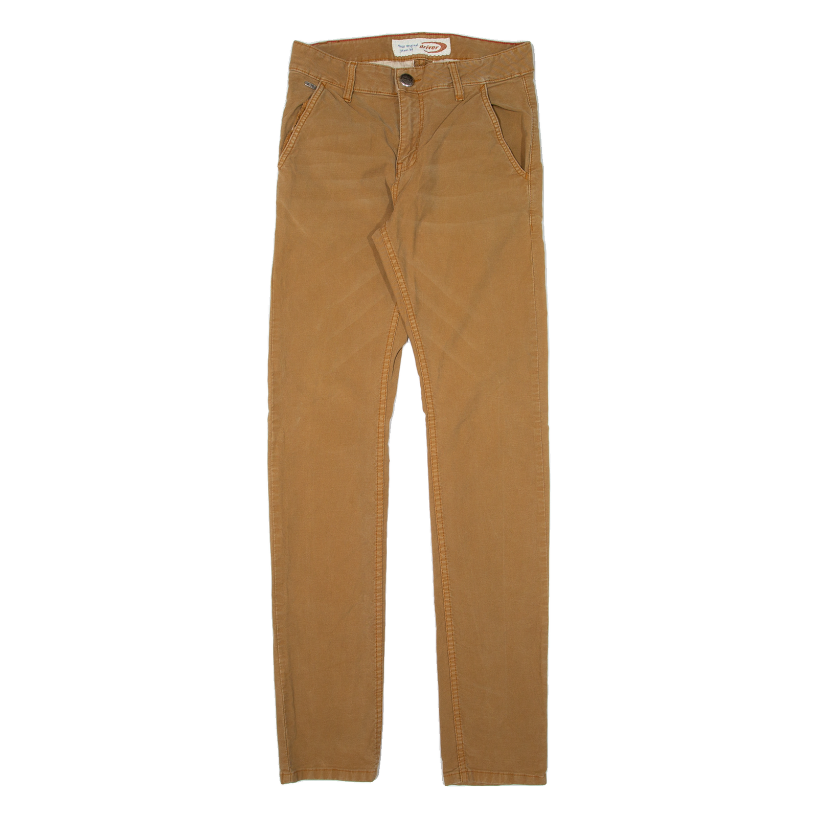 DRIVER Mens Trousers Beige Slim Straight W30 L34 Refurbished - N/A refurbished available on Cerqular