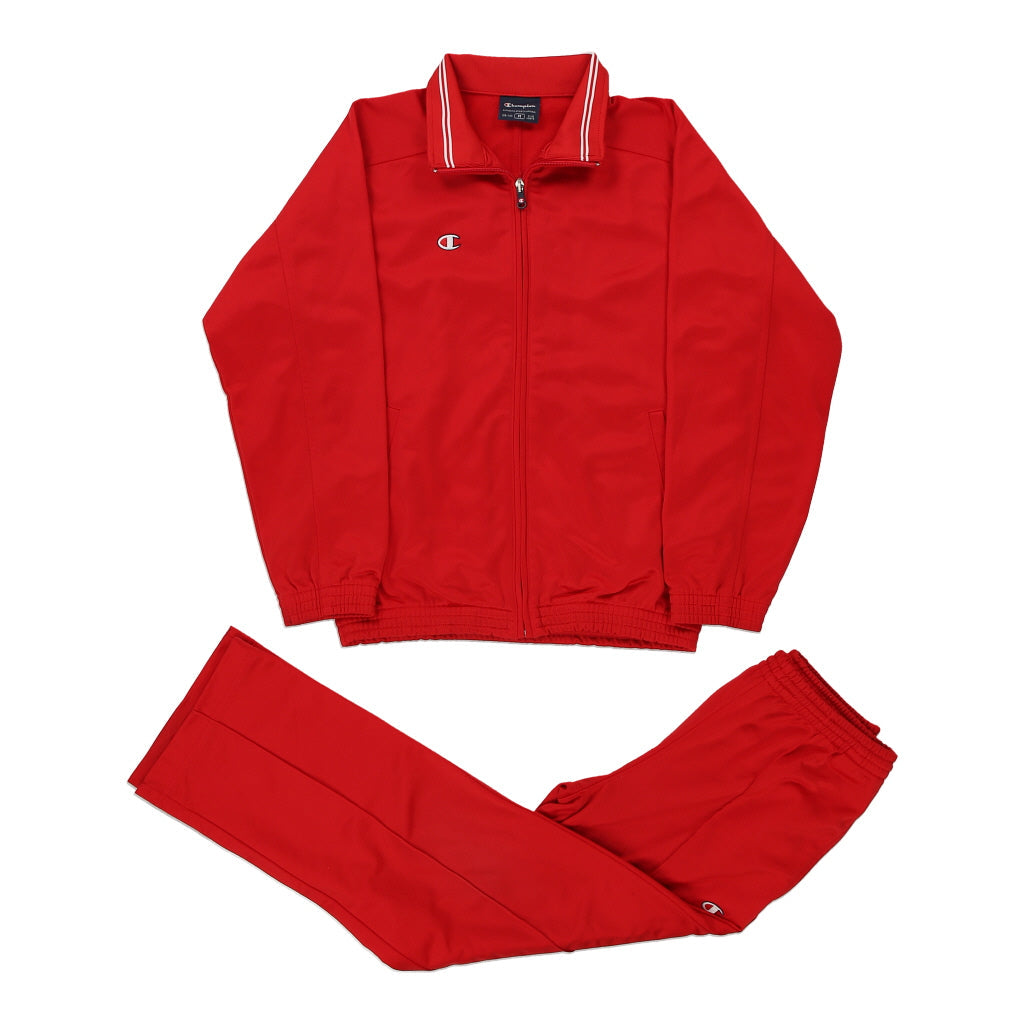 Buy Age 9-10 Champion Full Tracksuit - Small Red Polyester Refurbished - $10.04 Age 9-10 Champion Full Tracksuit - Small Red Polyester Refurbished - Thrifted (note: this is a term often used to describe second- refurbished available on Cerqular