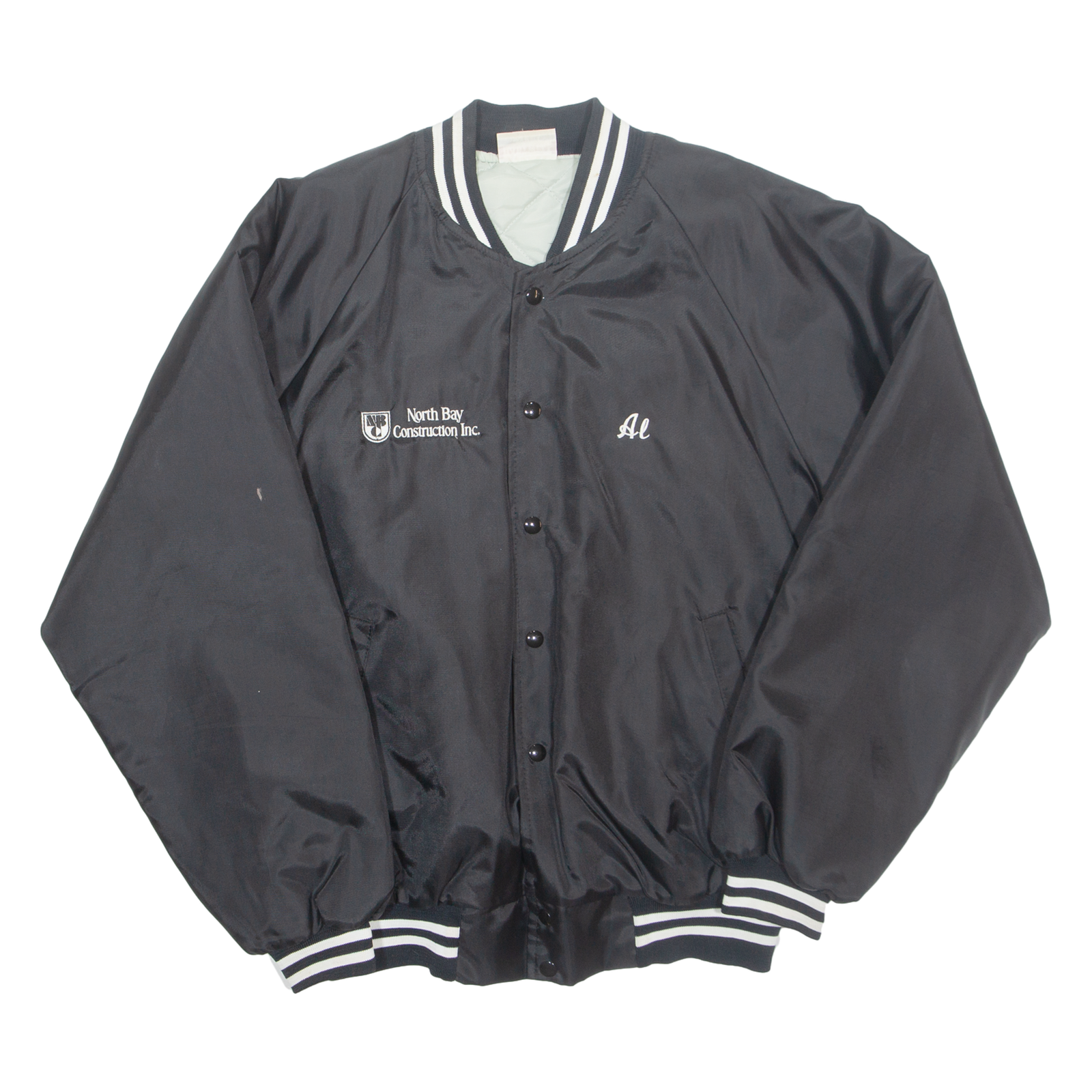 Buy HARTWELL Northbay Construction Mens Varsity Jacket Black Nylon USA L Refurbished - $36.39 HARTWELL Northbay Construction Mens Varsity Jacket Black Nylon USA L Refurbished - N/A refurbished available on Cerqular