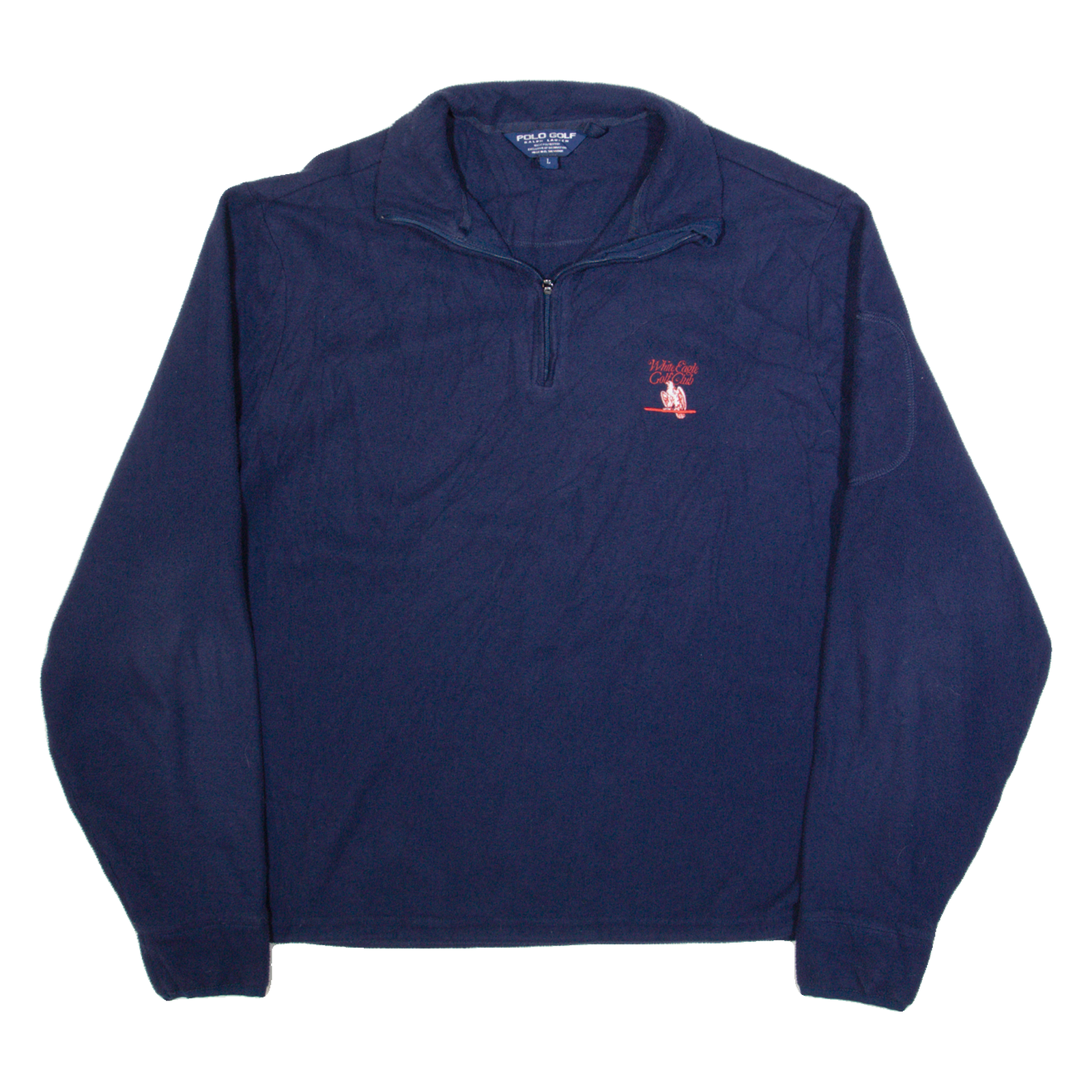 POLO RALPH LAUREN GOLF Mens Fleece Blue 1/4 Zip L Refurbished - N/A refurbished available on Cerqular