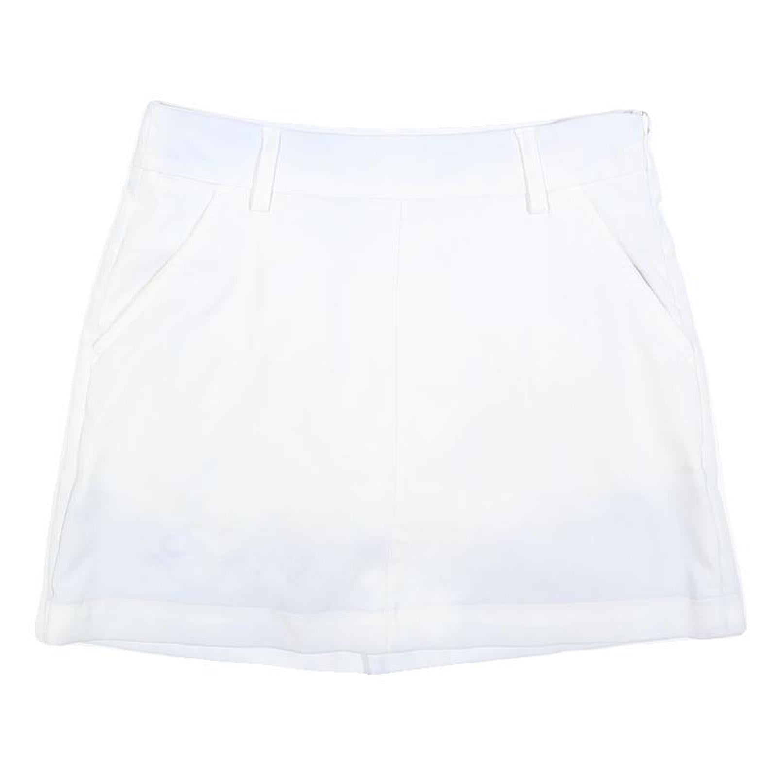 PUMA Womens White Mini Polyester Skort S Athletic Casual Summer Comfortable Zip Refurbished - N/A refurbished available on Cerqular
