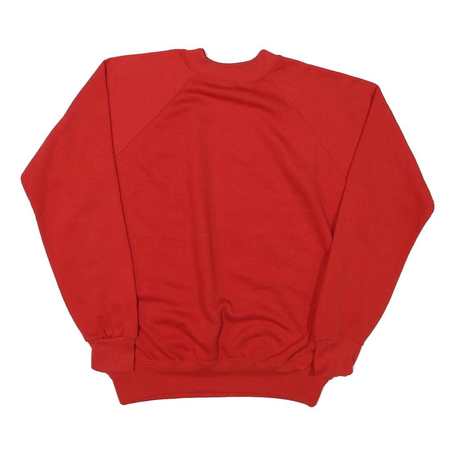 JCPENNY Mens Red Crew Neck M Casual Pullover Sweatshirt Acrylic Blend Refurbished - N/A refurbished available on Cerqular