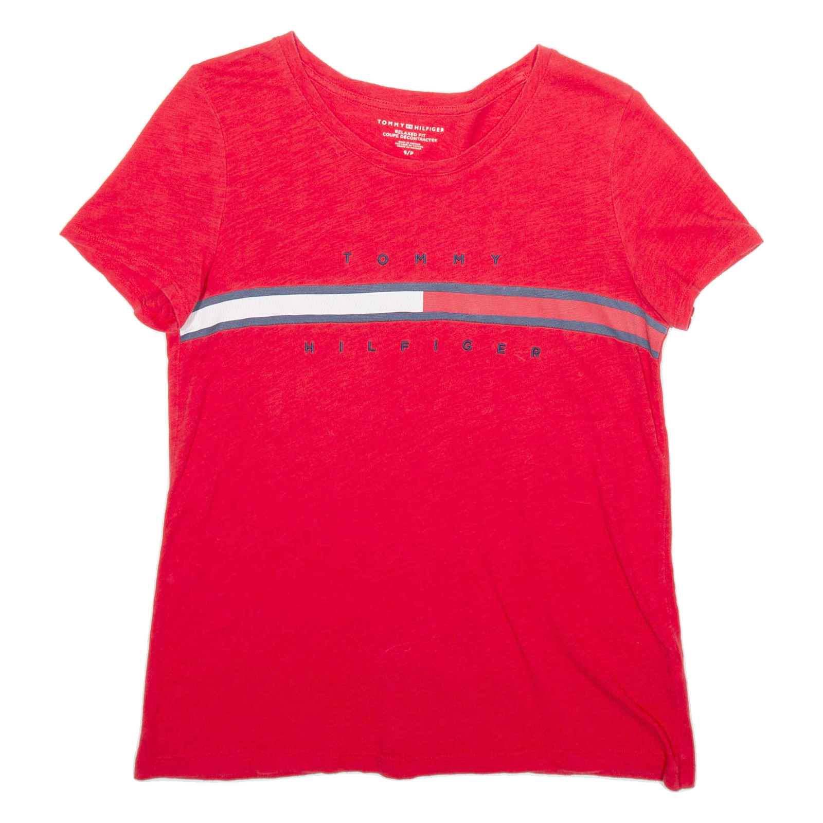 Buy TOMMY HILFIGER Relaxed Fit Mens T-Shirt Red S Refurbished - $10.13 TOMMY HILFIGER Relaxed Fit Mens T-Shirt Red S Refurbished - N/A refurbished available on Cerqular