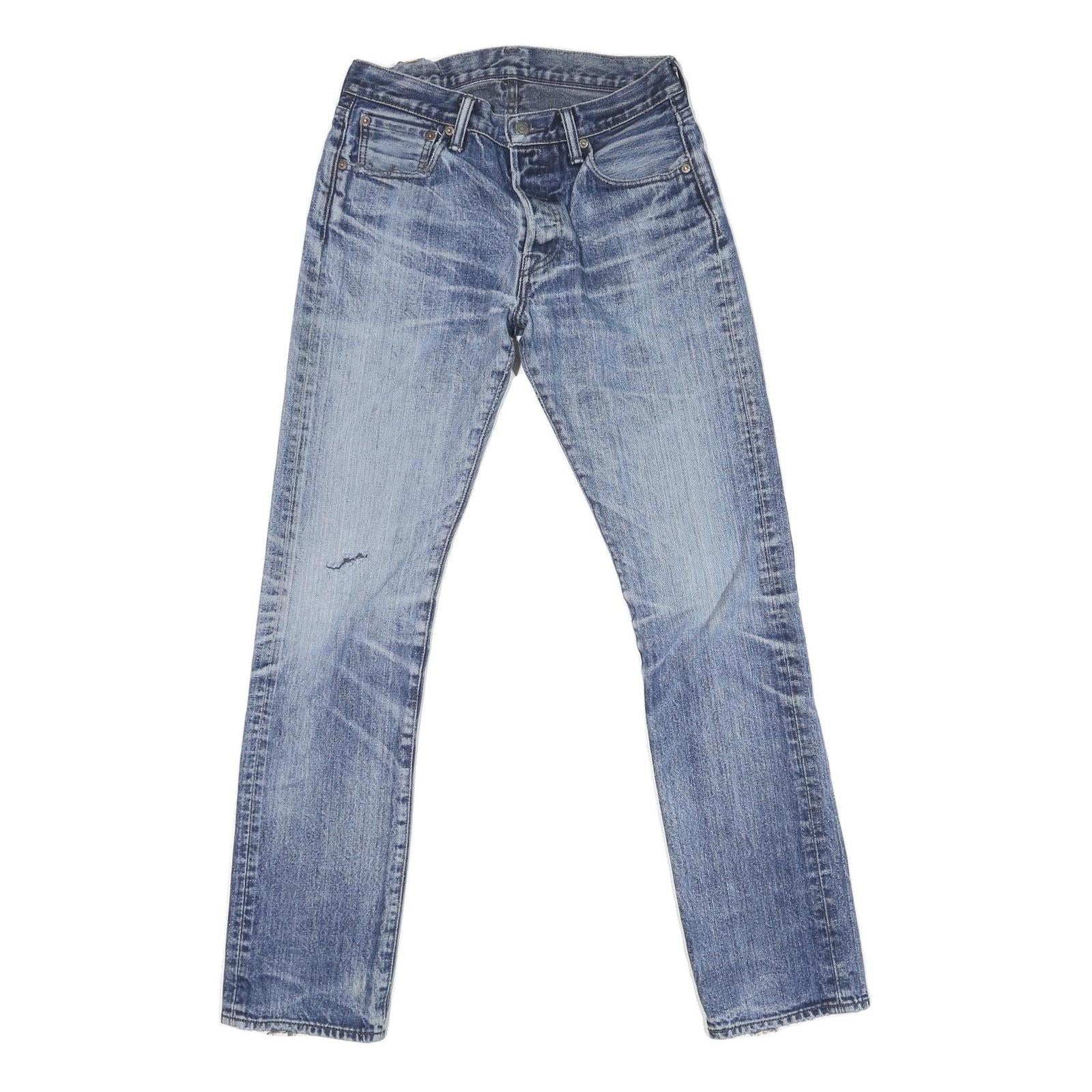 LEVI'S Mens Blue Regular Fit Straight Leg Denim Light Wash Jeans W30 L32 Classic Refurbished - N/A refurbished available on Cerqular