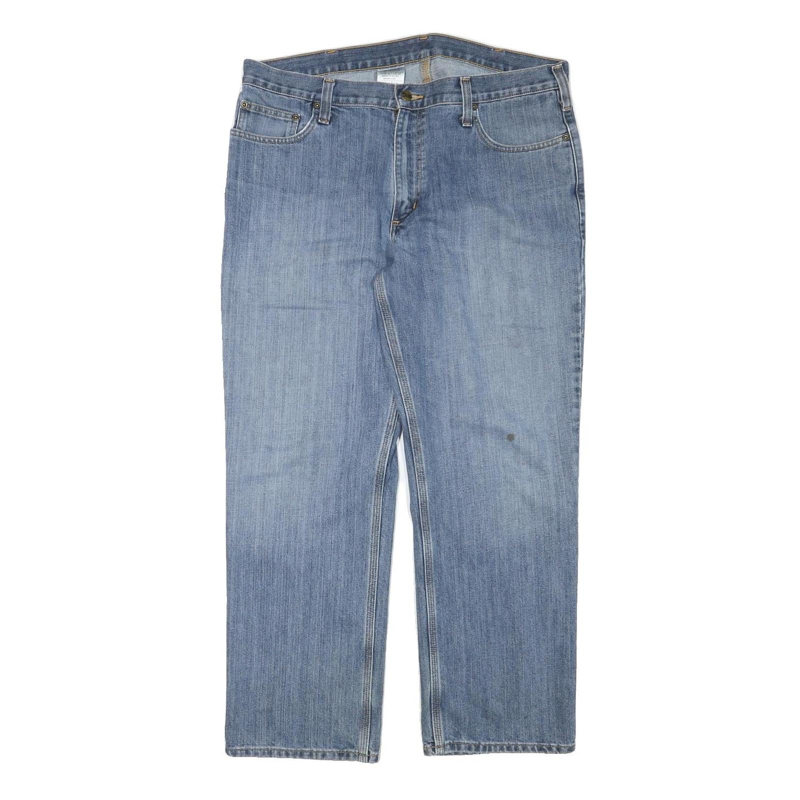 CARHARTT Mens Jeans Blue Relaxed Straight Denim Medium W38 L29 Workwear Refurbished - N/A refurbished available on Cerqular