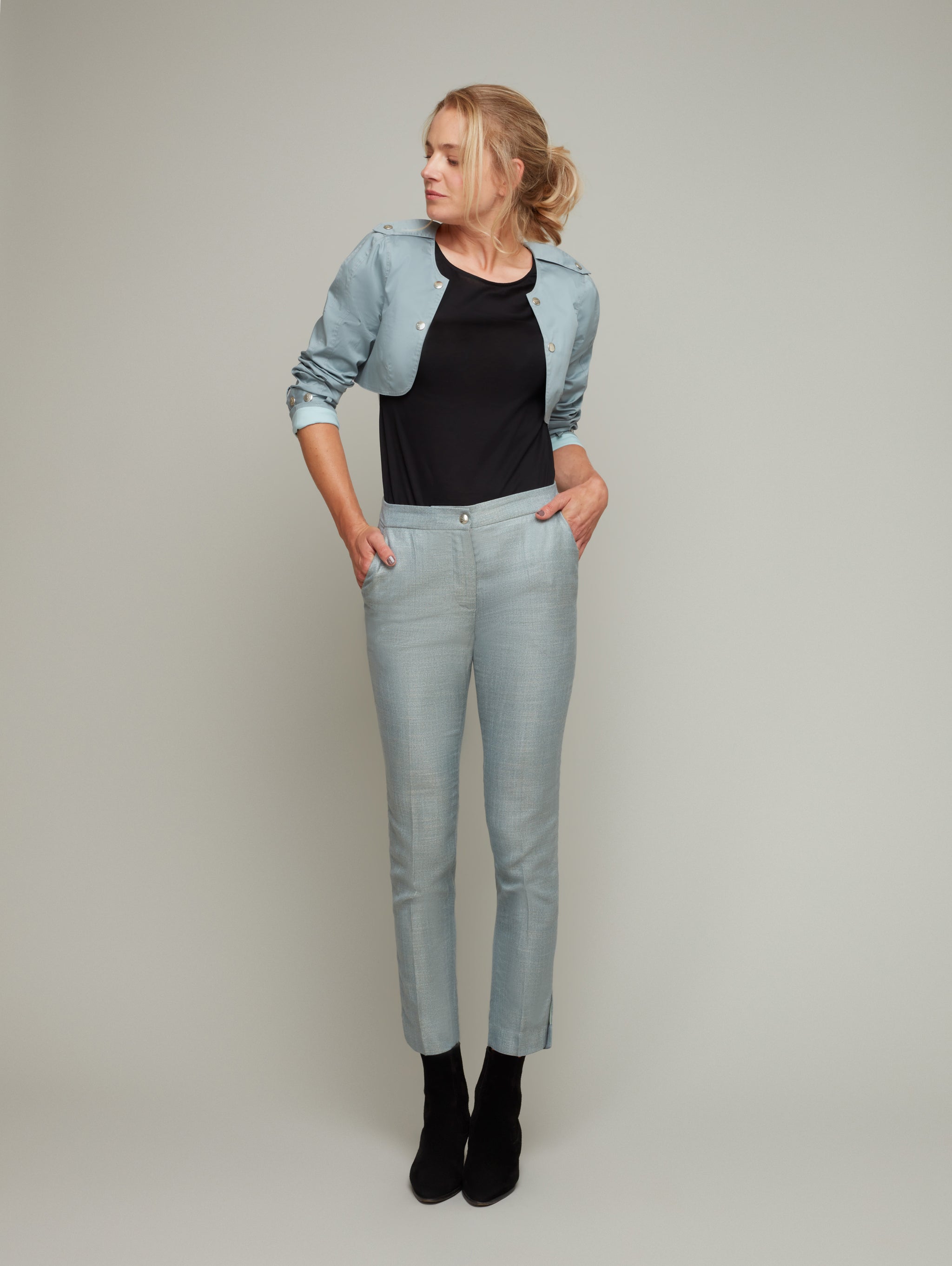 MAST | Bamboo Tapered Trouser | Color: Jadeite | Size: XS Refurbished - N/A refurbished available on Cerqular