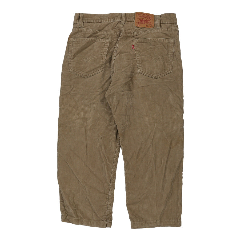 505 Levis Cord Trousers - 36W UK 14 Beige Cotton Refurbished - Thrifted (note: this is a term often used to describe second- refurbished available on Cerqular
