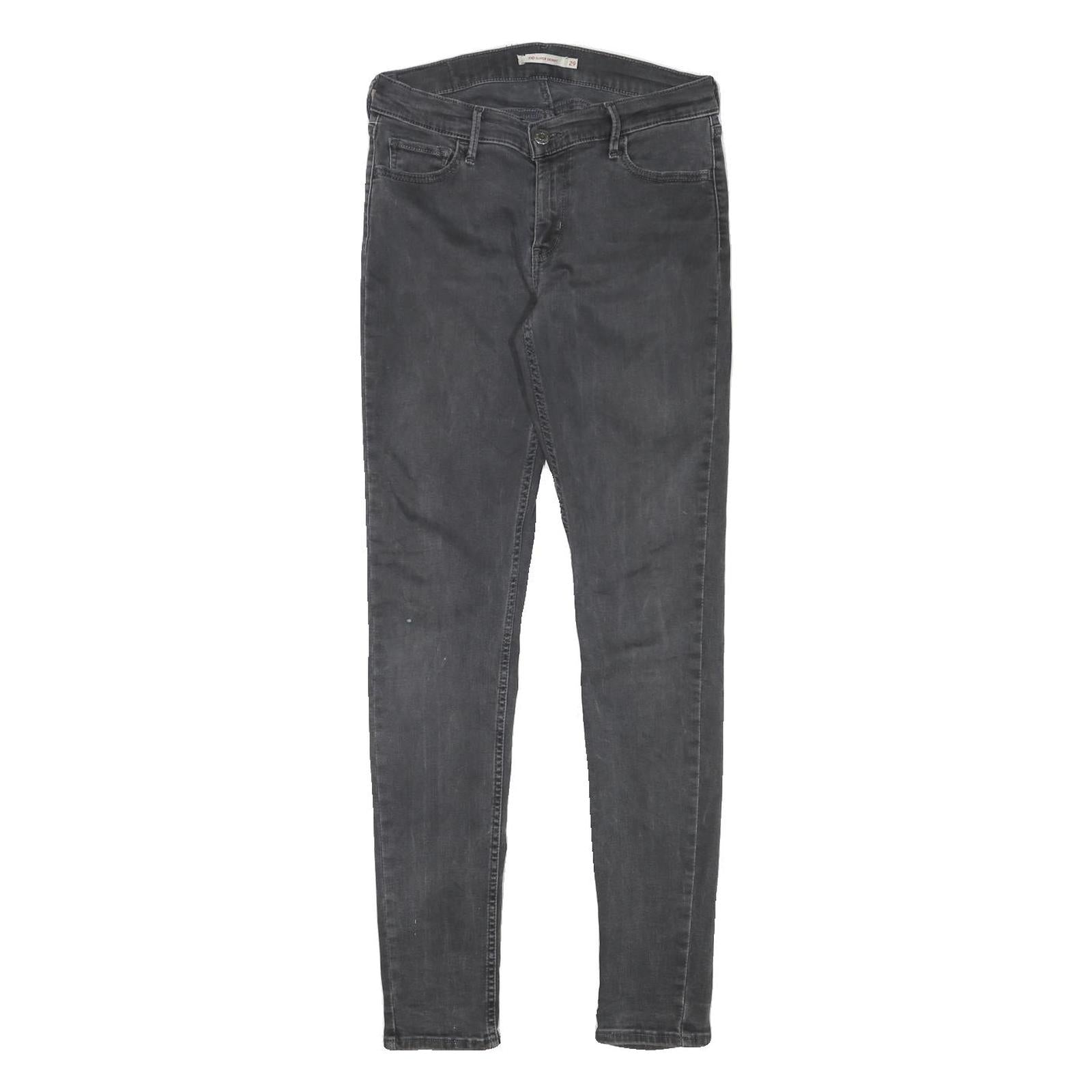 LEVI'S Womens Black Slim Skinny Denim Medium W27 L30 Slim Fit Cotton Blend Jeans Refurbished - N/A refurbished available on Cerqular