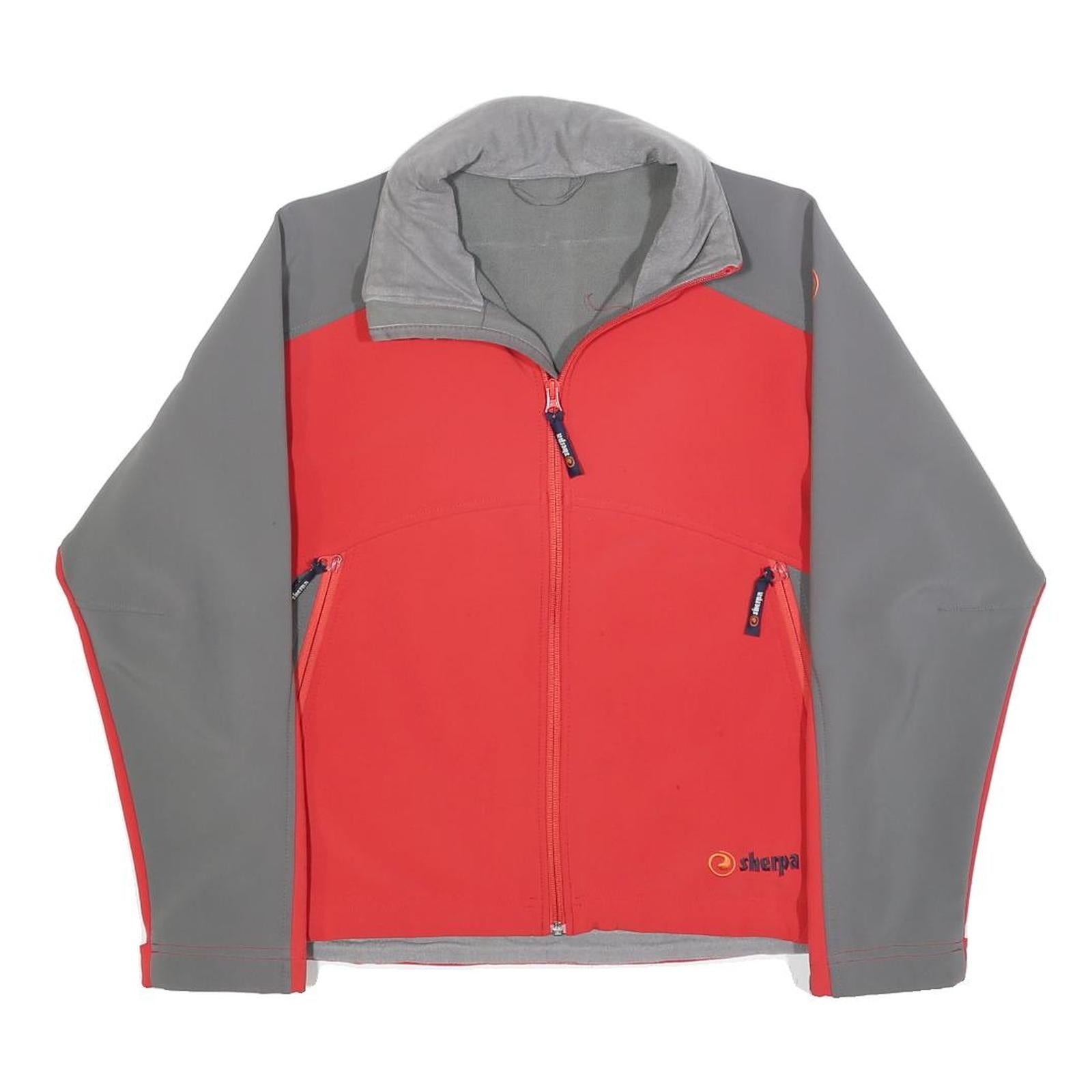 SHERPA Womens Red & Grey Outdoor Jacket S Polyester Softshell Zip Fastening Refurbished - N/A refurbished available on Cerqular