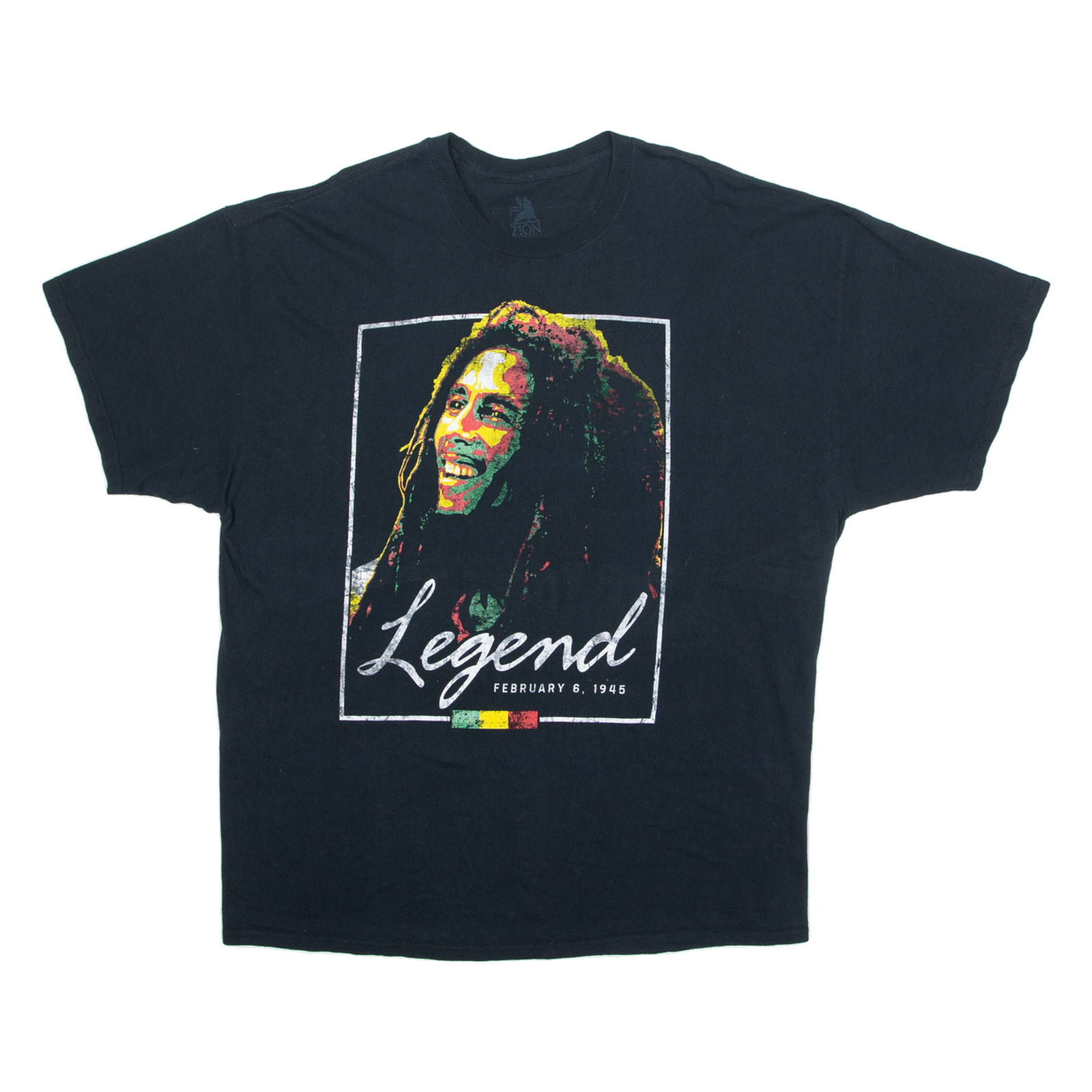 ZION Bob Marley Mens Band T-Shirt Blue 2XL Refurbished - N/A refurbished available on Cerqular