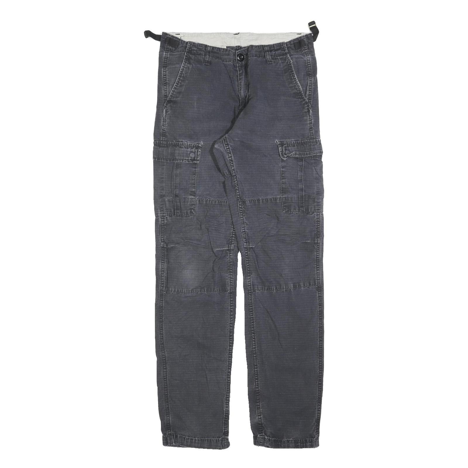 CARHARTT Mens Cotton Blend Black Regular Fit Straight Leg Trousers W29 L34 Refurbished - N/A refurbished available on Cerqular