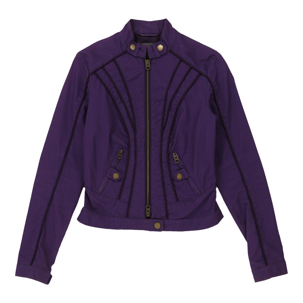 Buy Armani Exchange Jacket - XS Purple Cotton | Size: x-small Refurbished - $72.04 Armani Exchange Jacket - XS Purple Cotton | Size: x-small Refurbished - N/A (Preloved Designer is not a specific brand, it refurbished available on Cerqular
