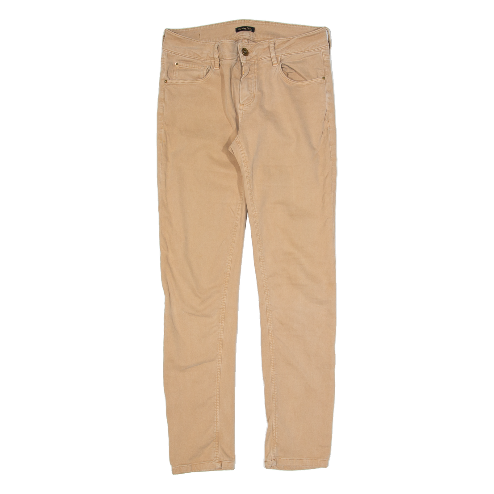 MASSIMO DUTTI Womens Trousers Beige Slim Skinny W28 L27 Refurbished - N/A refurbished available on Cerqular