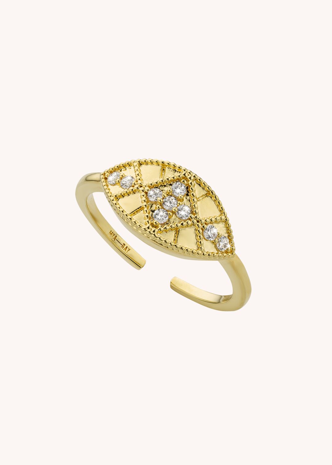Ring Ba-274g Gold | Color: GOLD | Size: U Refurbished - Rue Madame is a known brand, and the standardized name is " refurbished available on Cerqular