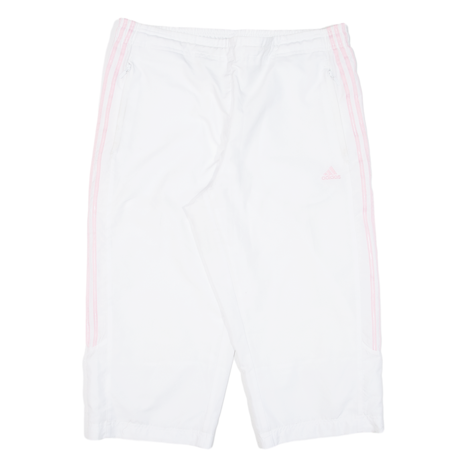 ADIDAS Mesh Lining Womens Jorts Shorts White Relaxed UK 14 W34 Refurbished - N/A refurbished available on Cerqular