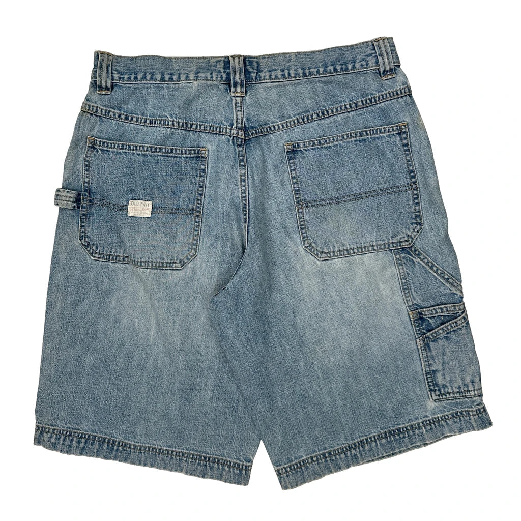 Old Navy Denim Shorts - 32W 9L Light Wash Cotton Refurbished - Thrifted (note: this is a term often used to describe second- refurbished available on Cerqular
