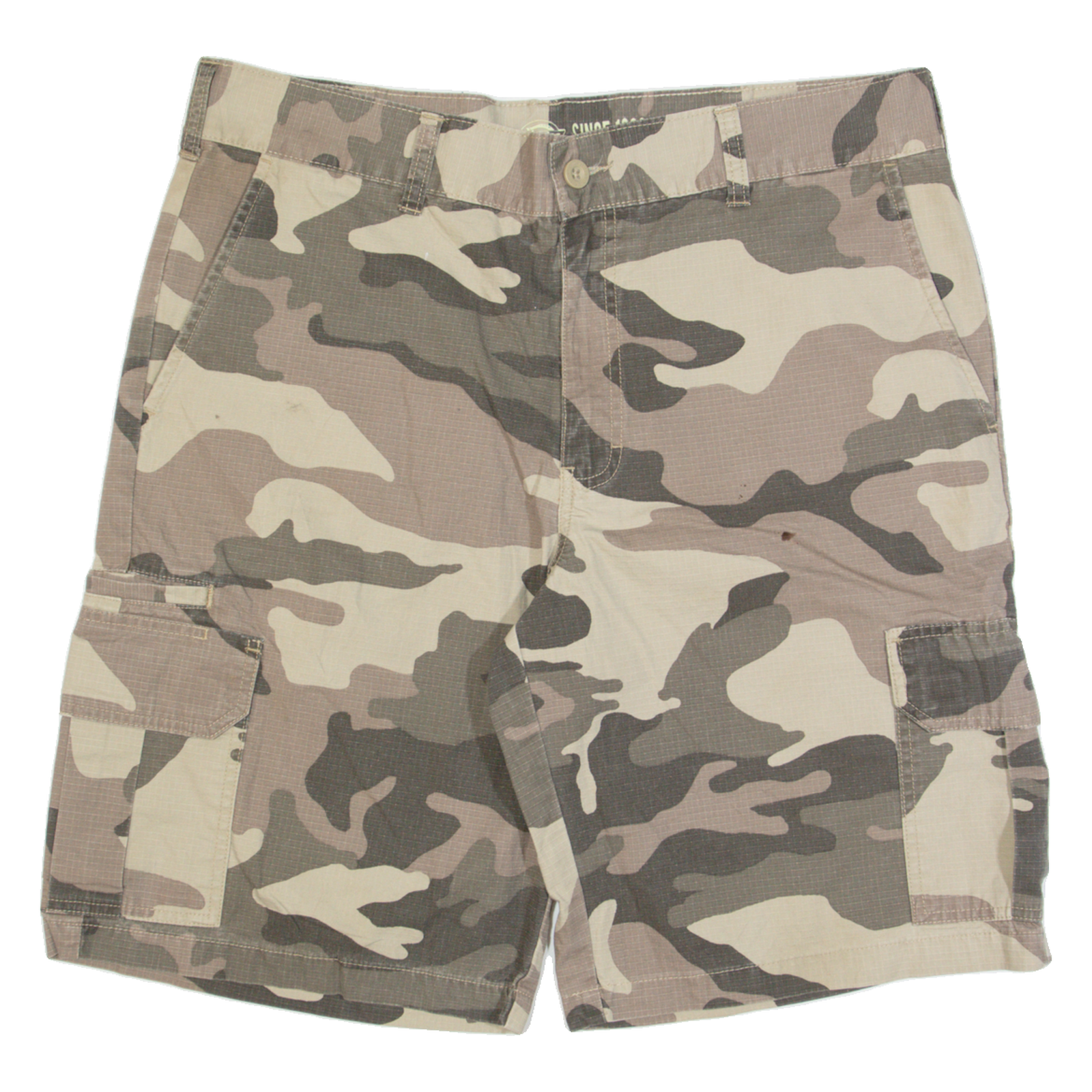 CARHARTT Mens Workwear Shorts Beige Relaxed Camouflage L W36 Refurbished - N/A refurbished available on Cerqular
