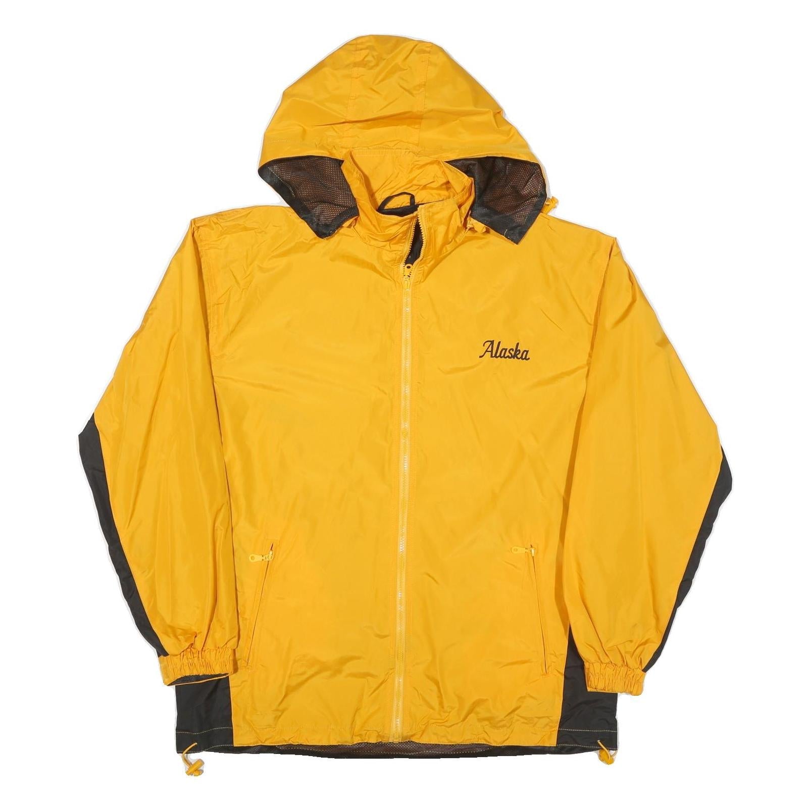 CHENERAL Mens Yellow & Black Lightweight Outdoor Jacket XL Polyester Plain Zip Refurbished - N/A refurbished available on Cerqular