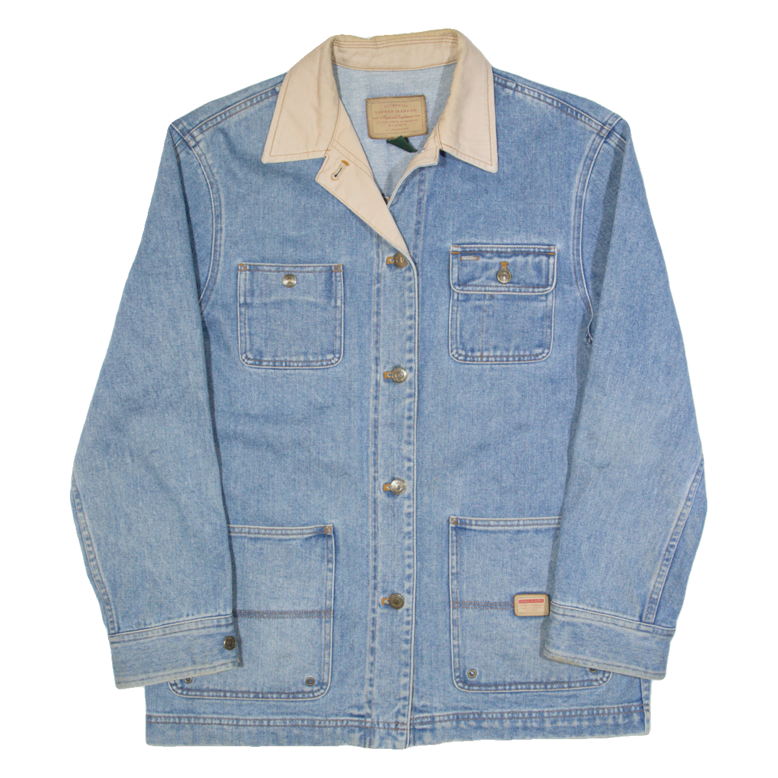 LAUREN RALPH LAUREN Womens Chore Jacket Blue M Refurbished - N/A refurbished available on Cerqular