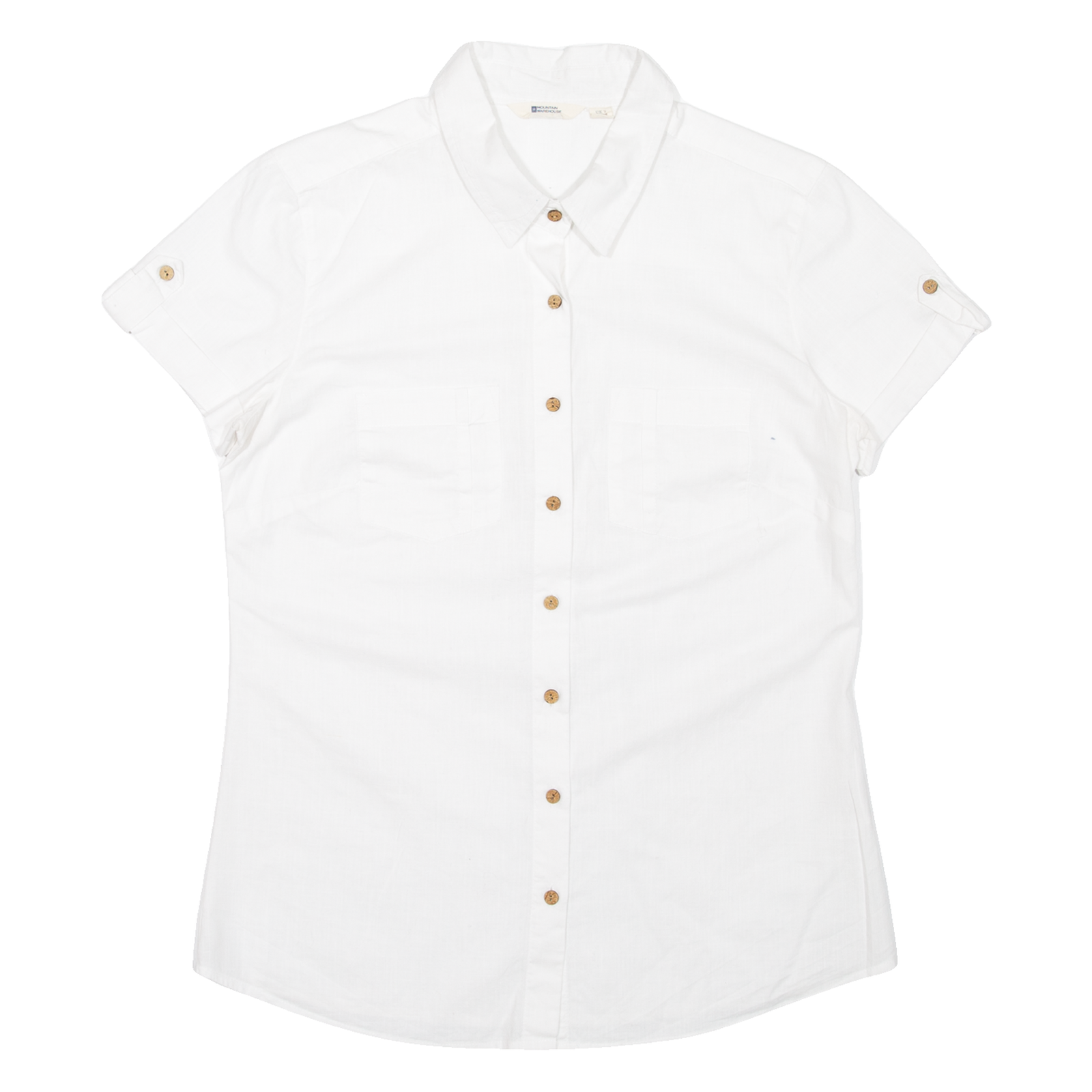 MOUNTAIN WAREHOUSE Womens Plain Shirt White UK 8 Refurbished - N/A refurbished available on Cerqular