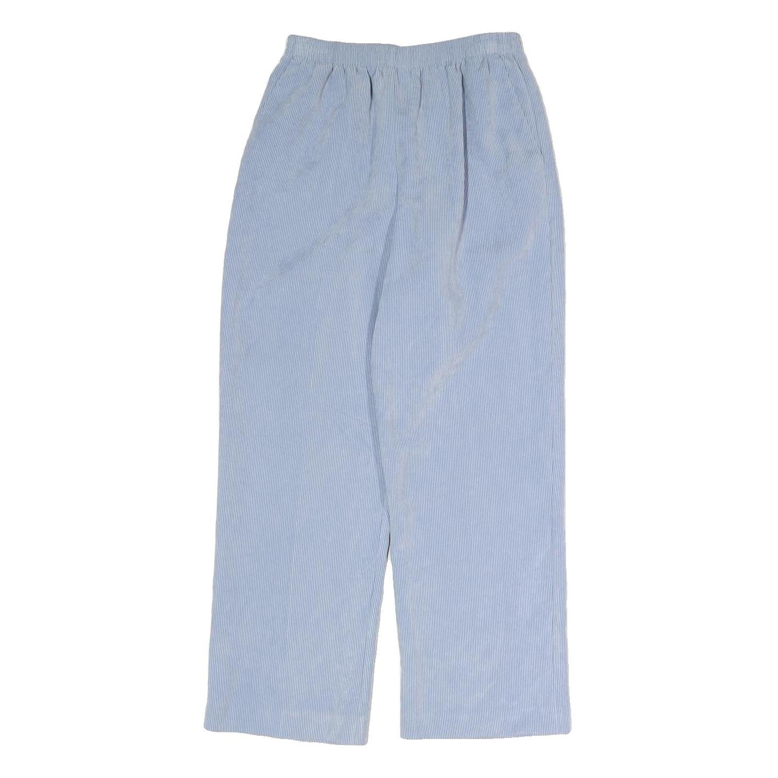 ALFRED DUNNER Womens Cotton Blend Light Blue Regular Fit Straight Trousers W25 Refurbished - N/A refurbished available on Cerqular