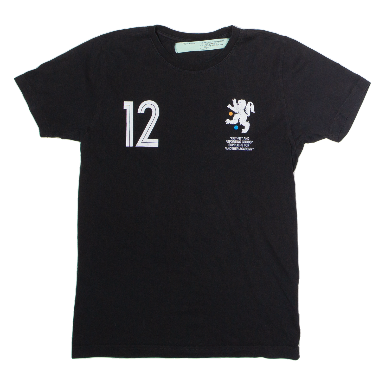 OFF-WHITE X Nikelab Mercurial NRG Mens T-Shirt Black Crew Neck S Refurbished - N/A refurbished available on Cerqular