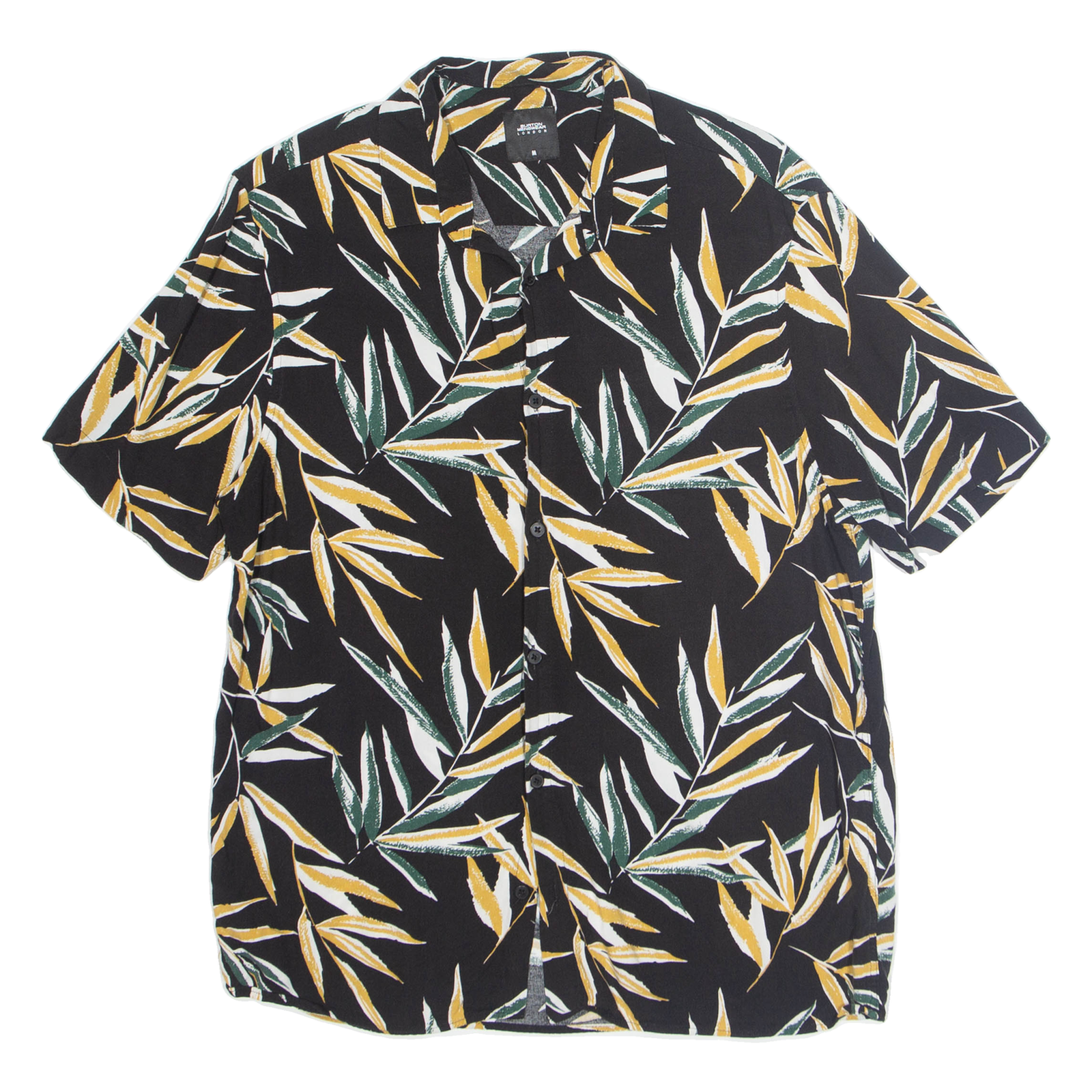 BURTON Mens Shirt Black Floral Short Sleeve M Refurbished - N/A refurbished available on Cerqular