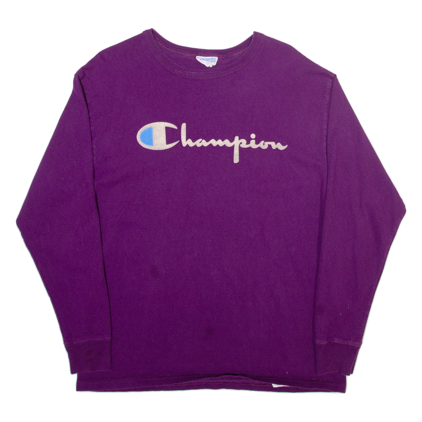 CHAMPION Mens Sweatshirt Purple M Refurbished - N/A refurbished available on Cerqular