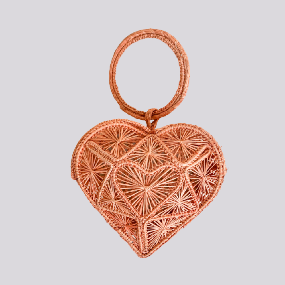 Buy Heart Basket Bag Pink - Straw Bag - Iraca Palm Handbag, Top Handle Purse | Color: Mint Green Refurbished - $80.00 Heart Basket Bag Pink - Straw Bag - Iraca Palm Handbag, Top Handle Purse | Color: Mint Green Refurbished - Apalma Handmade refurbished available on Cerqular