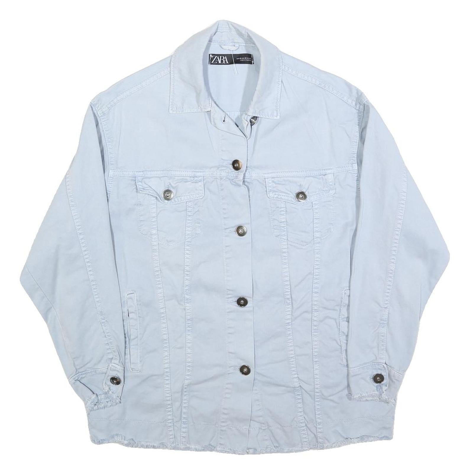 Buy ZARA Womens Light Blue Cotton Denim Jacket XS Button Closure Casual Classic Refurbished - $38.99 ZARA Womens Light Blue Cotton Denim Jacket XS Button Closure Casual Classic Refurbished - N/A refurbished available on Cerqular
