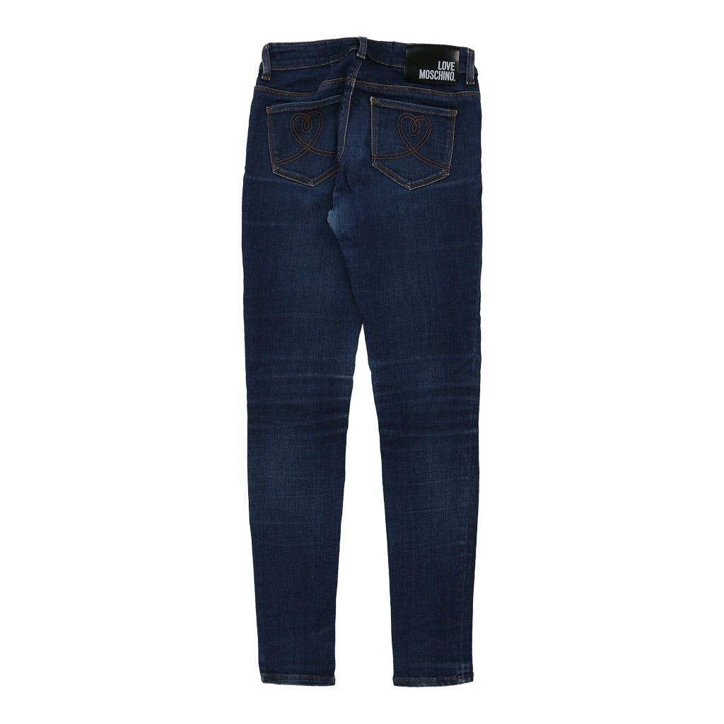 Love Moschino Skinny Jeans - 26W UK 4 Blue Cotton Refurbished - Thrifted (note: this is a term often used to describe second- refurbished available on Cerqular