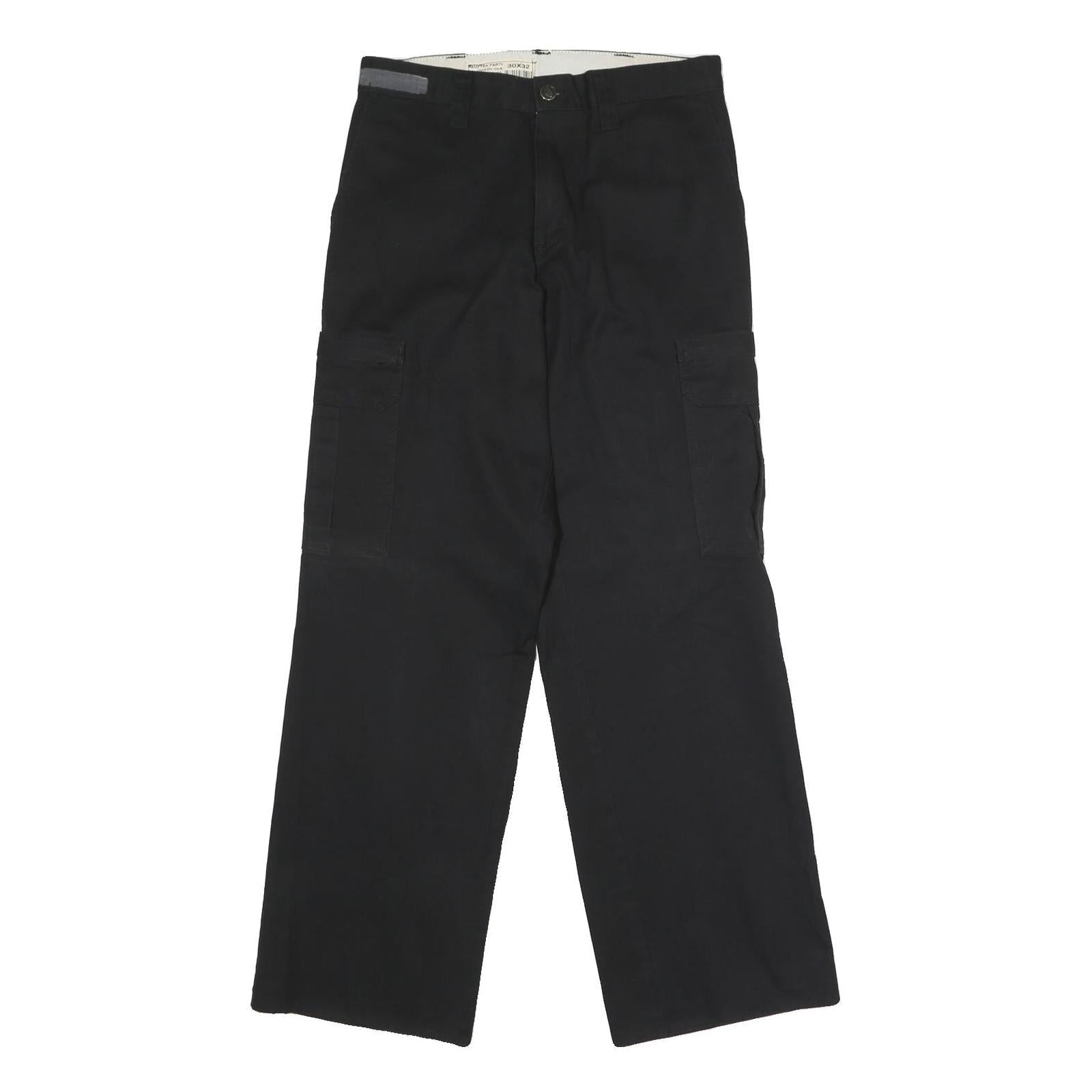 DICKIES Mens Polyester Blend Black Regular Straight Trousers W30 L32 Workwear Refurbished - N/A refurbished available on Cerqular